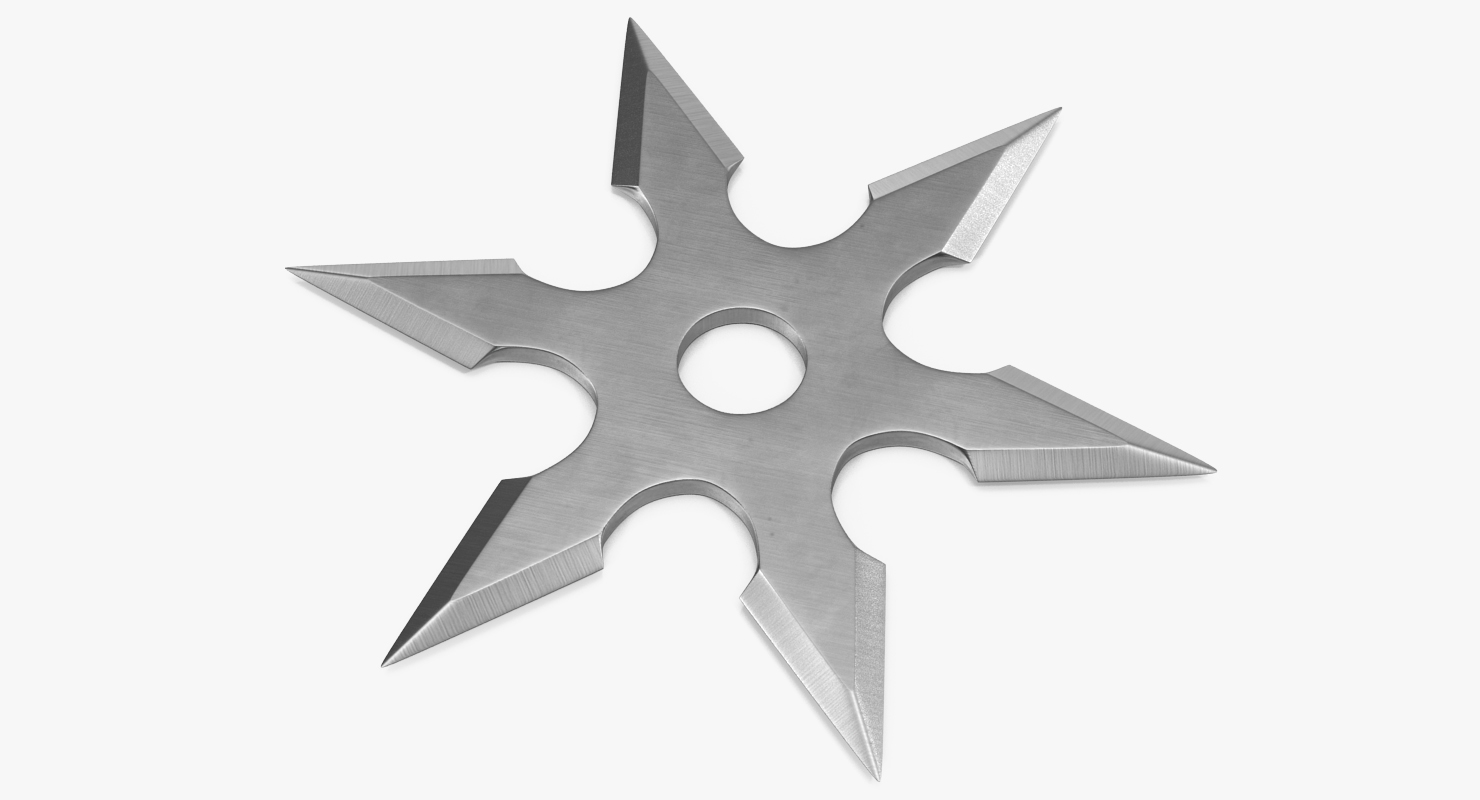 3D Shuriken Six Point model