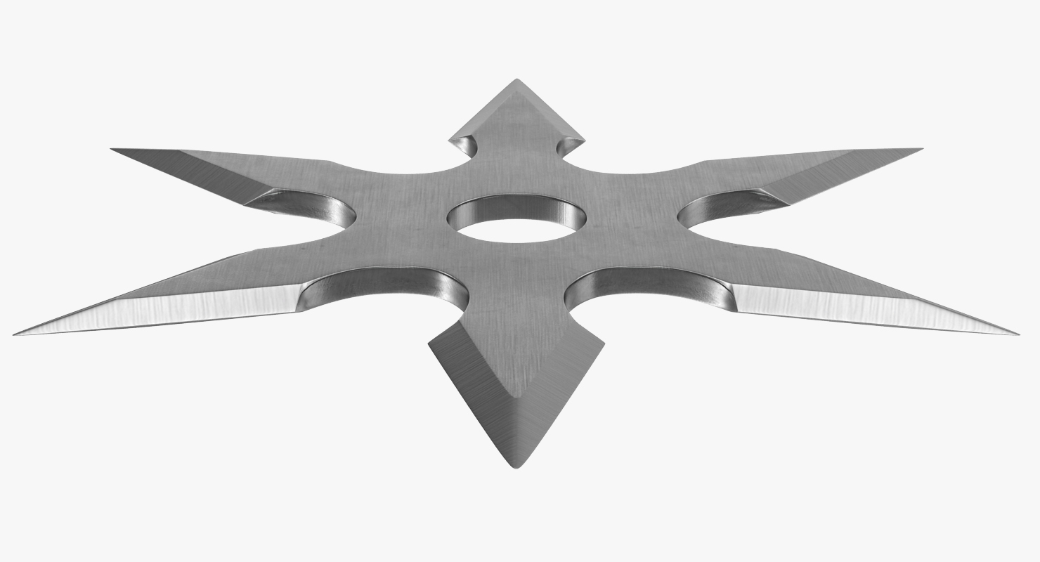 3D Shuriken Six Point model