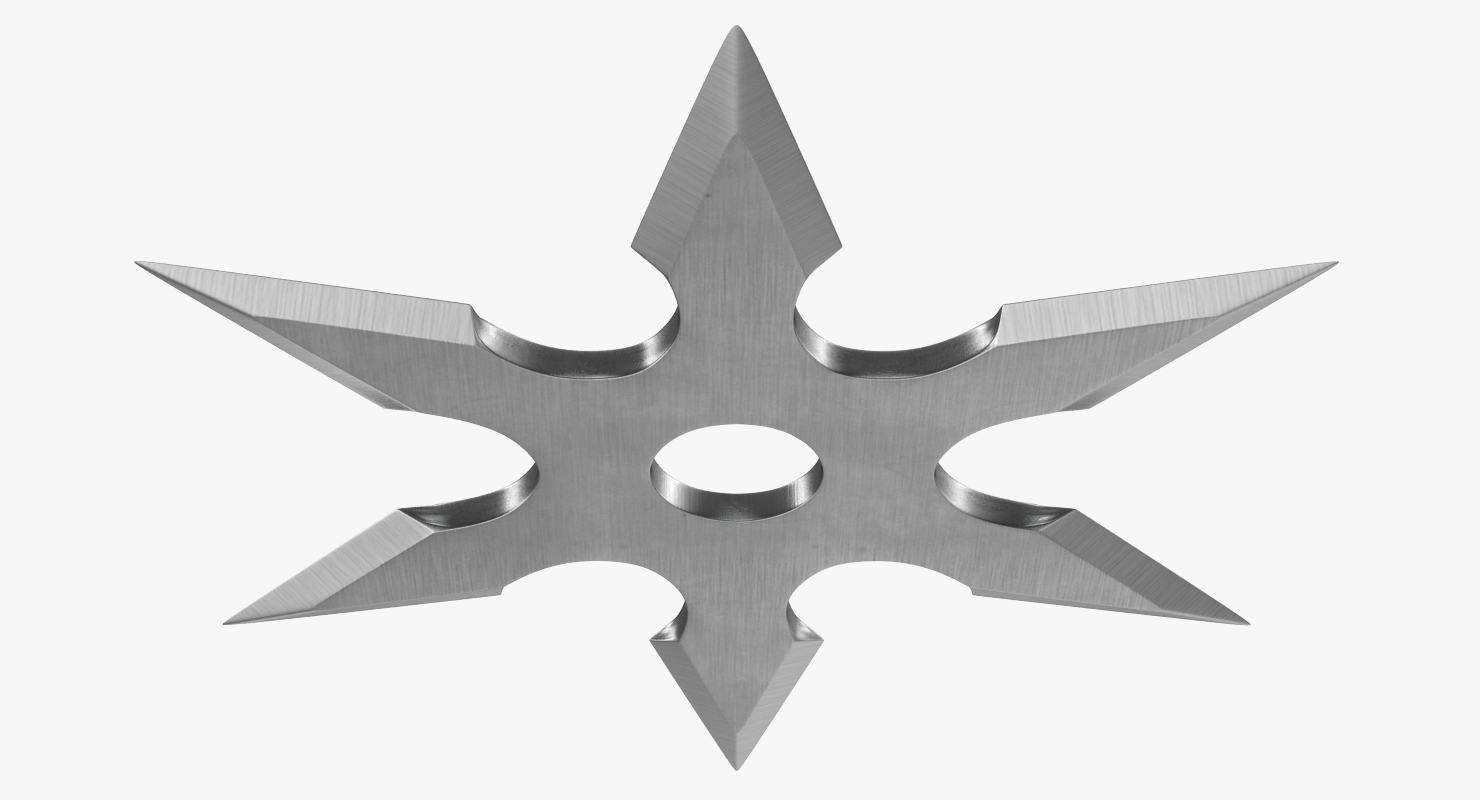 3D Shuriken Six Point model