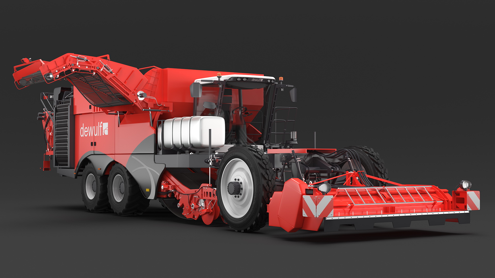 Dewulf Enduro 4-Row Harvester 3D model