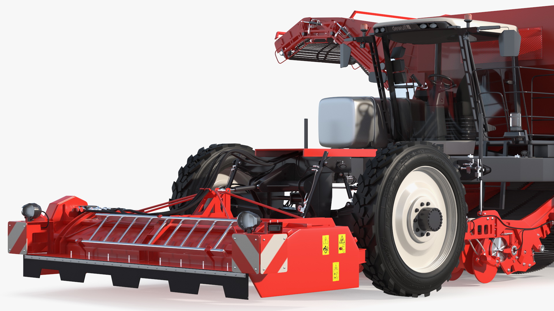 Dewulf Enduro 4-Row Harvester 3D model