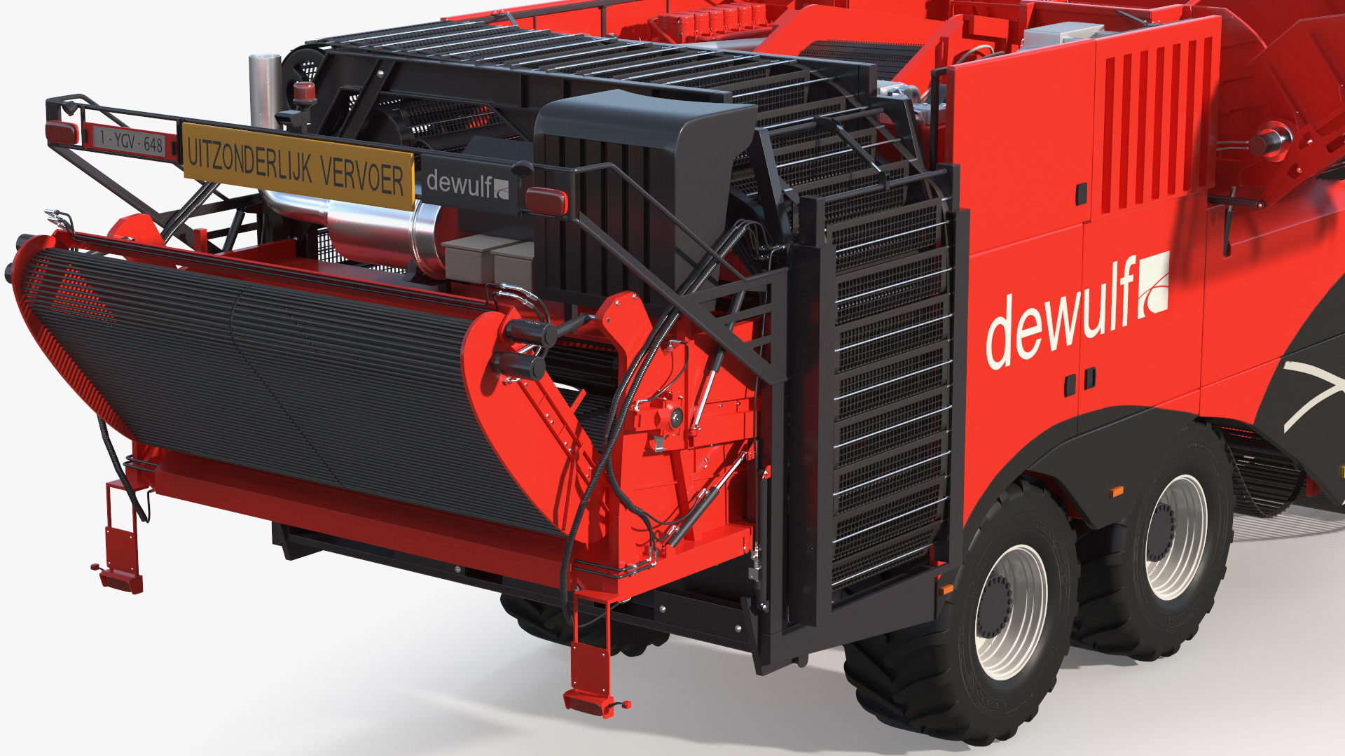 Dewulf Enduro 4-Row Harvester 3D model