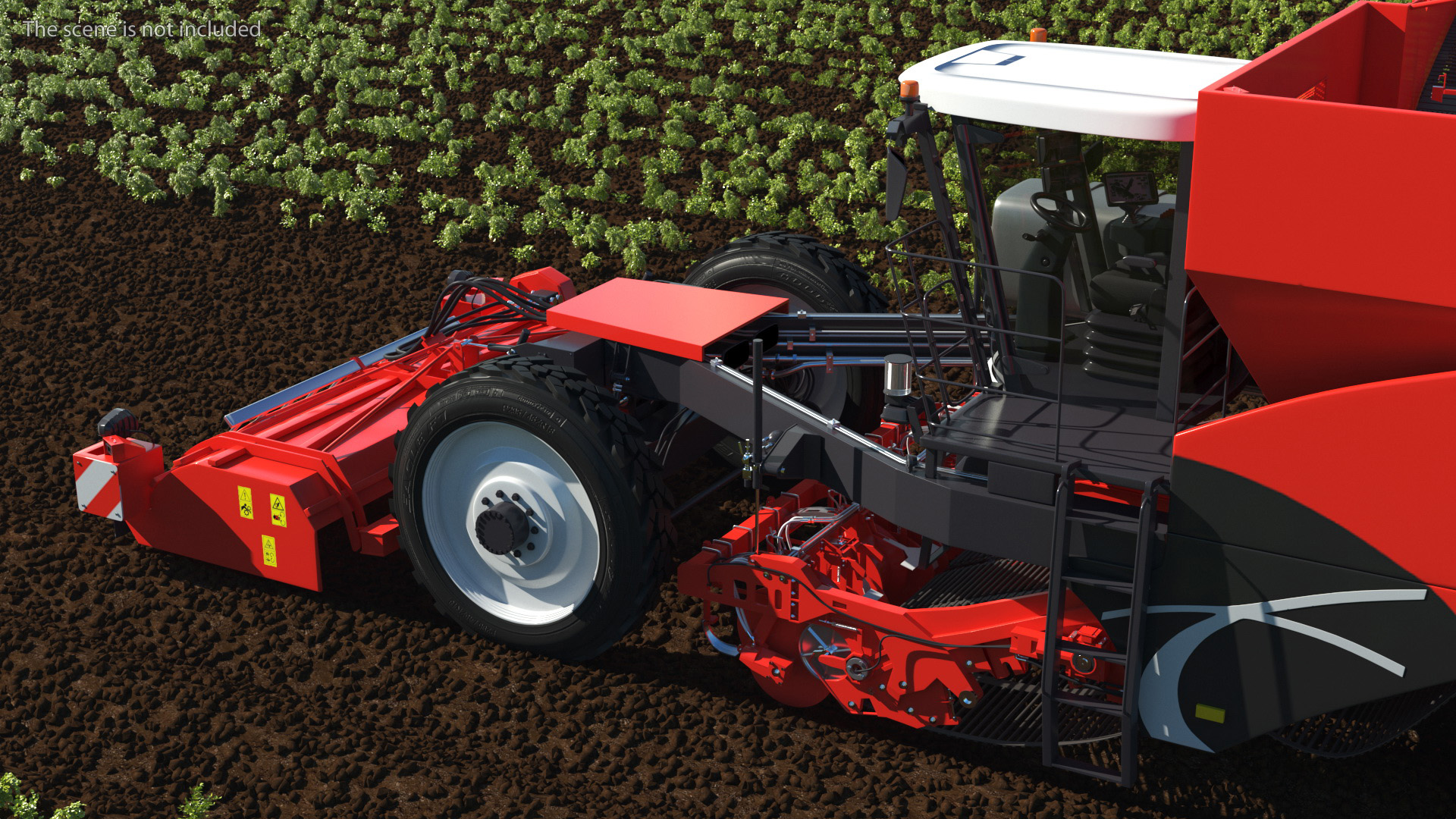 Dewulf Enduro 4-Row Harvester 3D model