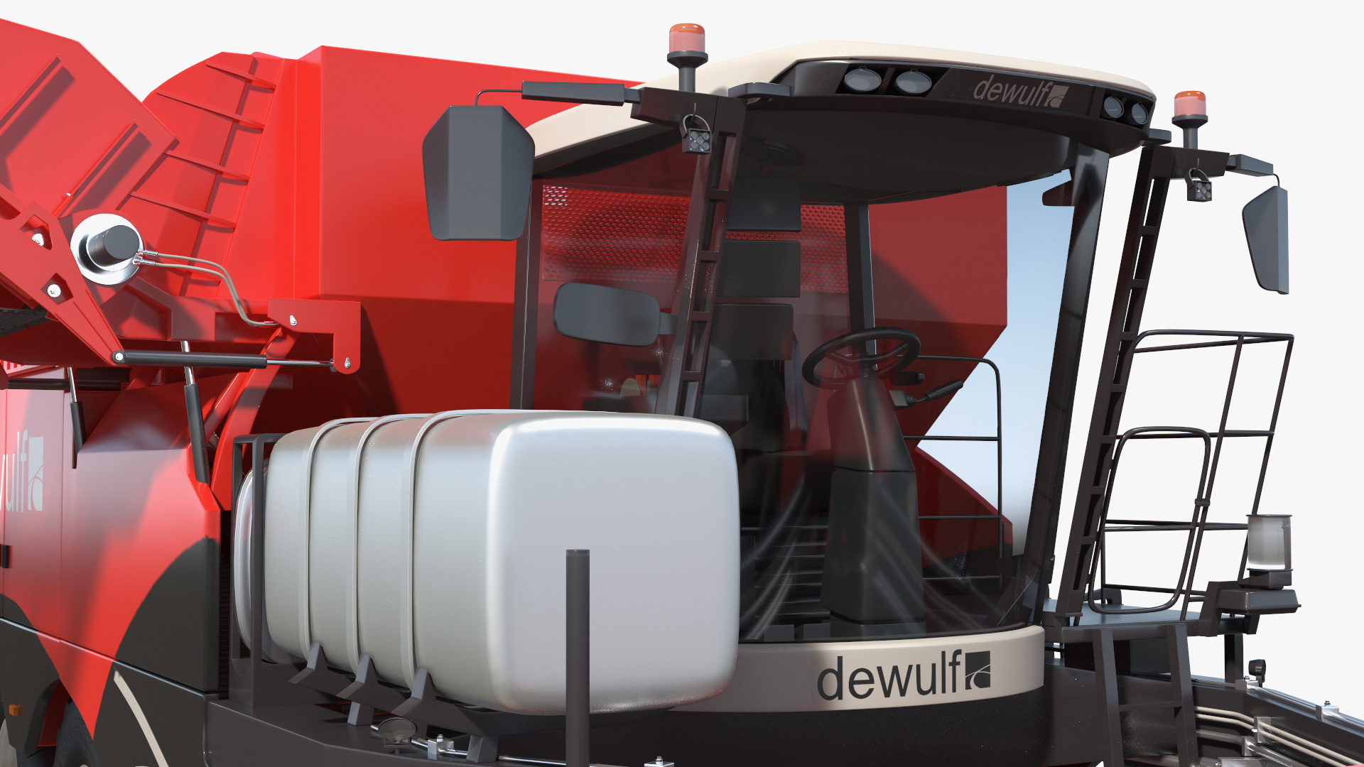 Dewulf Enduro 4-Row Harvester 3D model