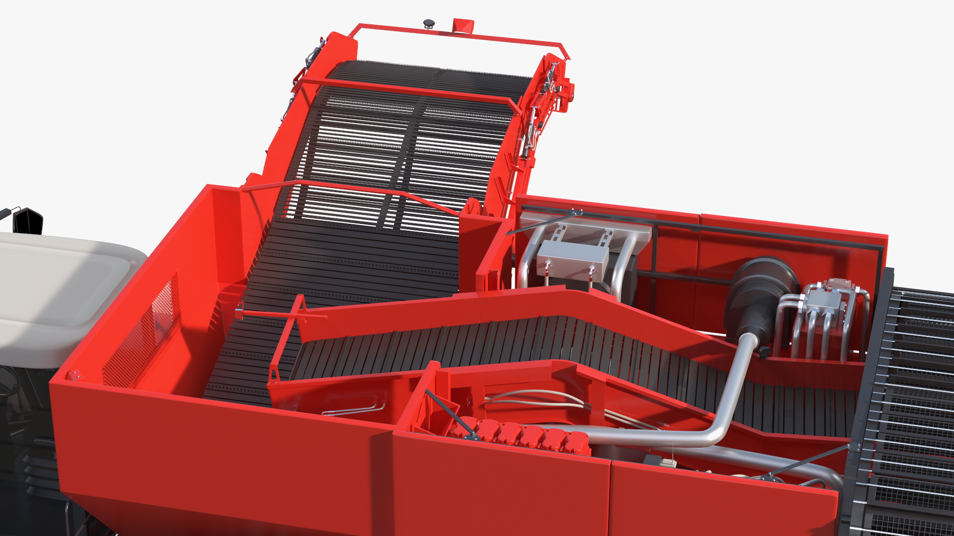 Dewulf Enduro 4-Row Harvester 3D model