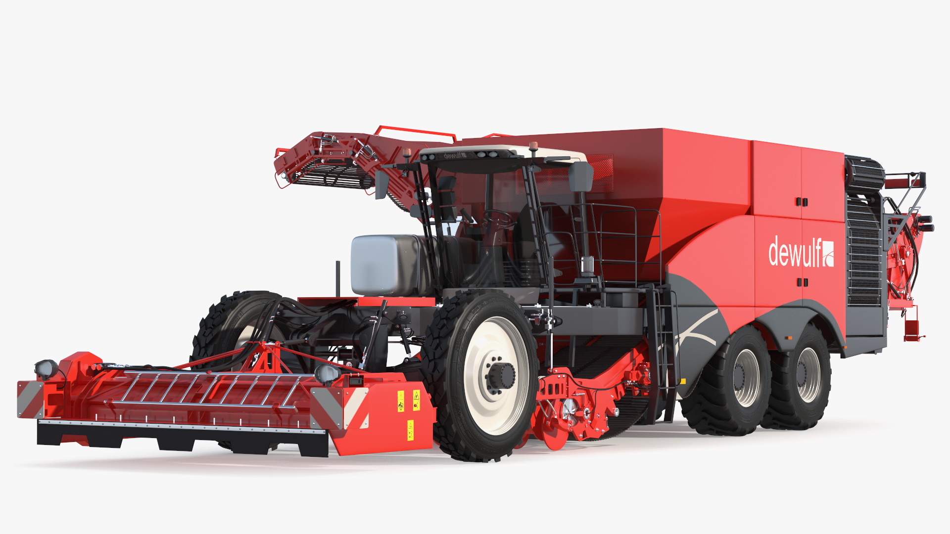 Dewulf Enduro 4-Row Harvester 3D model