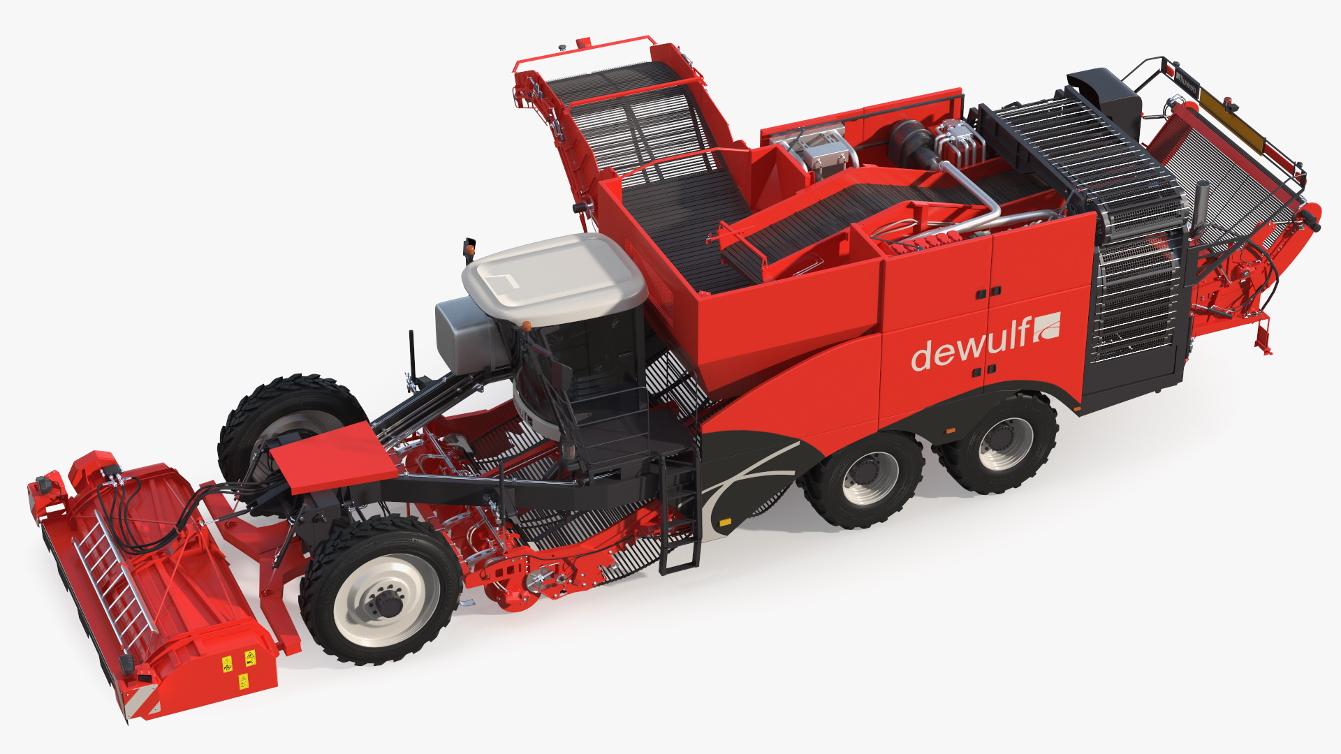 Dewulf Enduro 4-Row Harvester 3D model