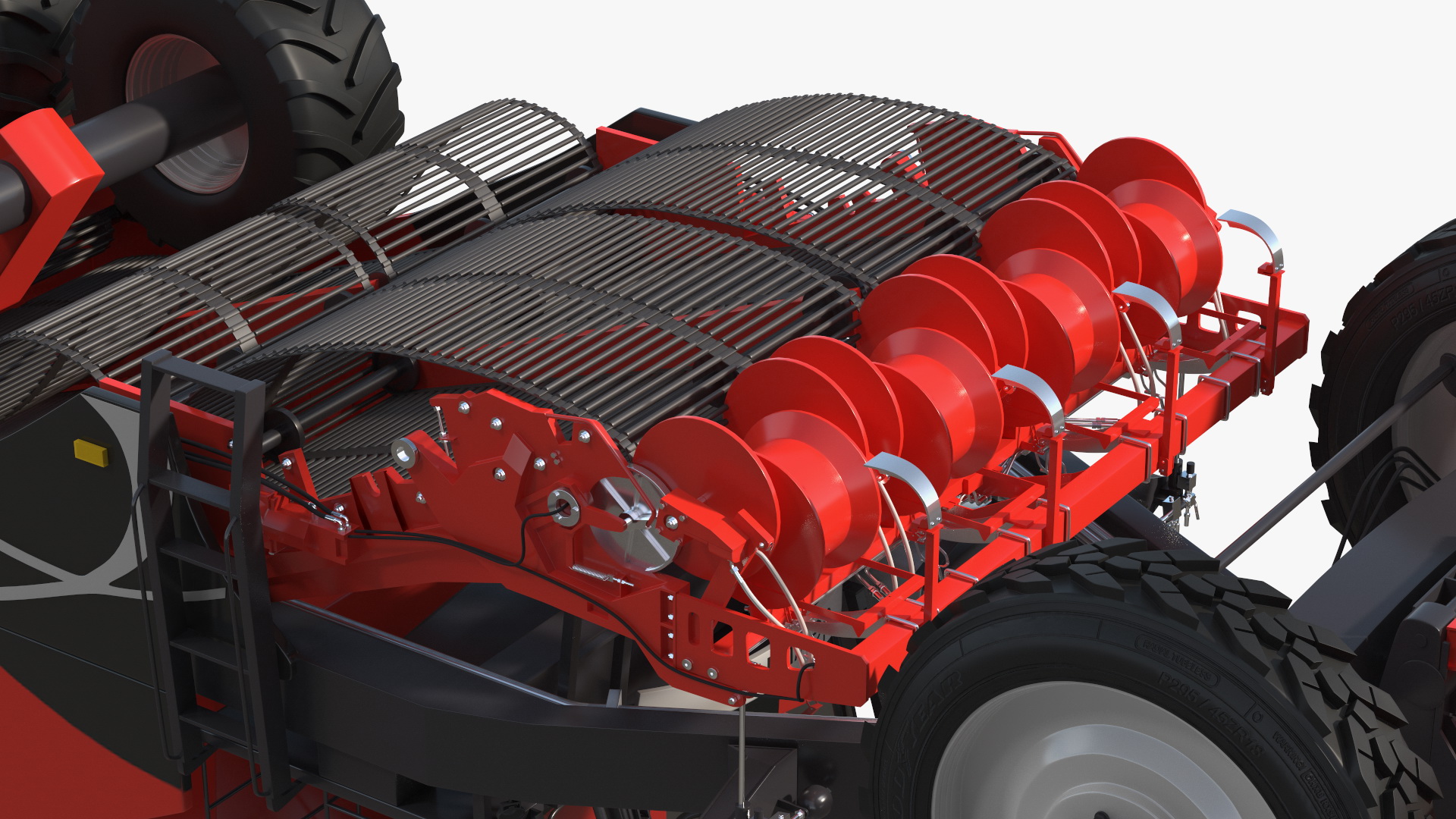 Dewulf Enduro 4-Row Harvester 3D model