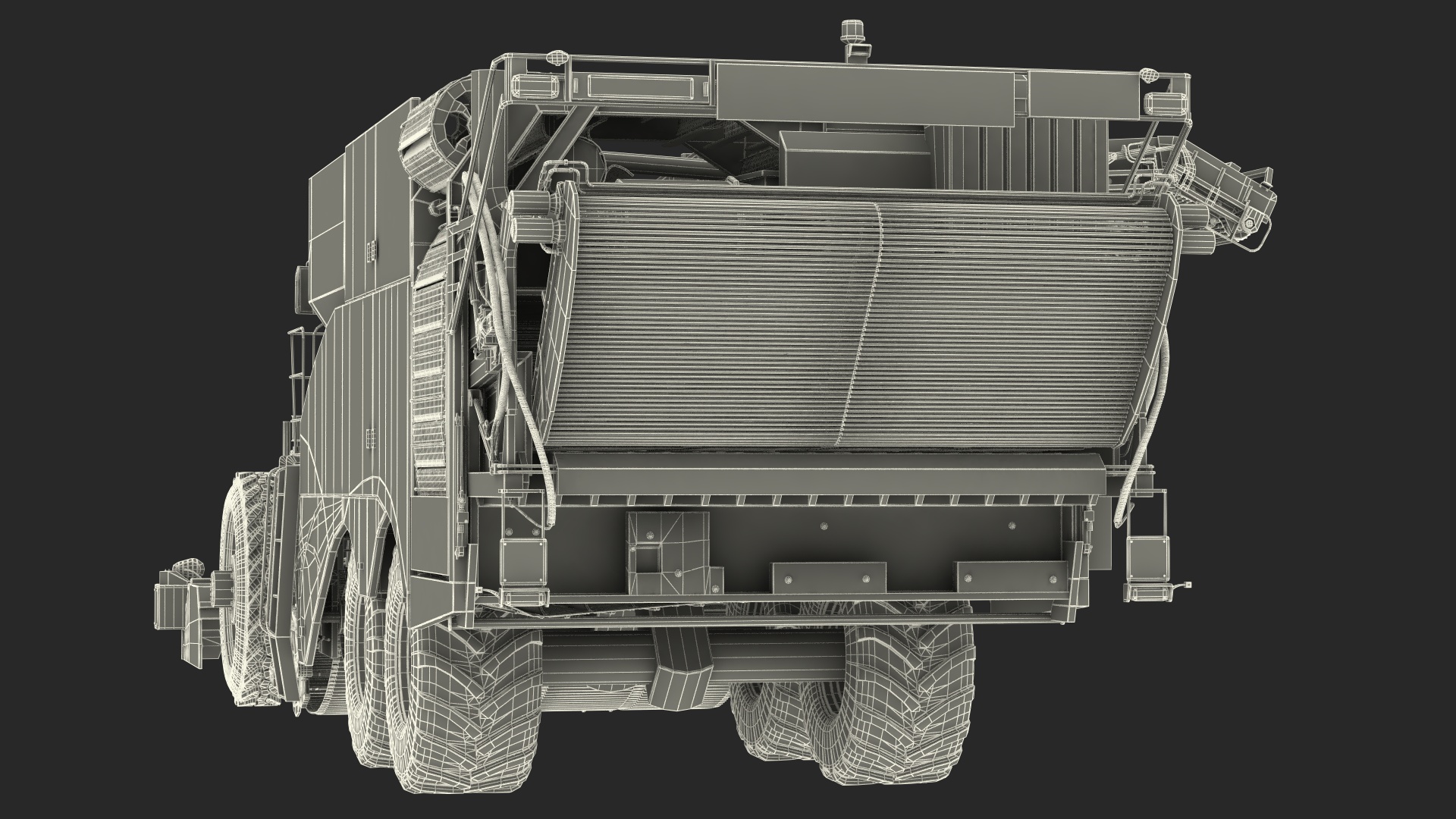 Dewulf Enduro 4-Row Harvester 3D model