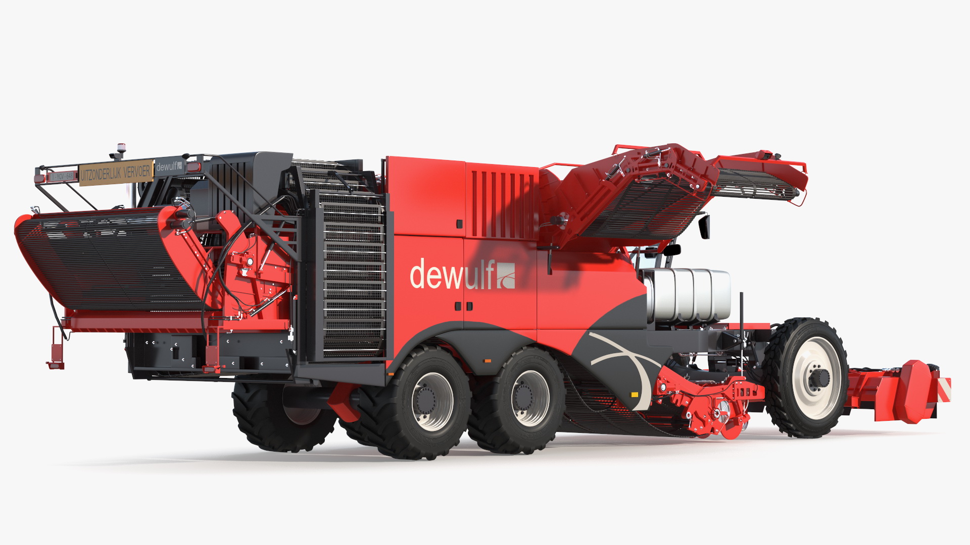 Dewulf Enduro 4-Row Harvester 3D model