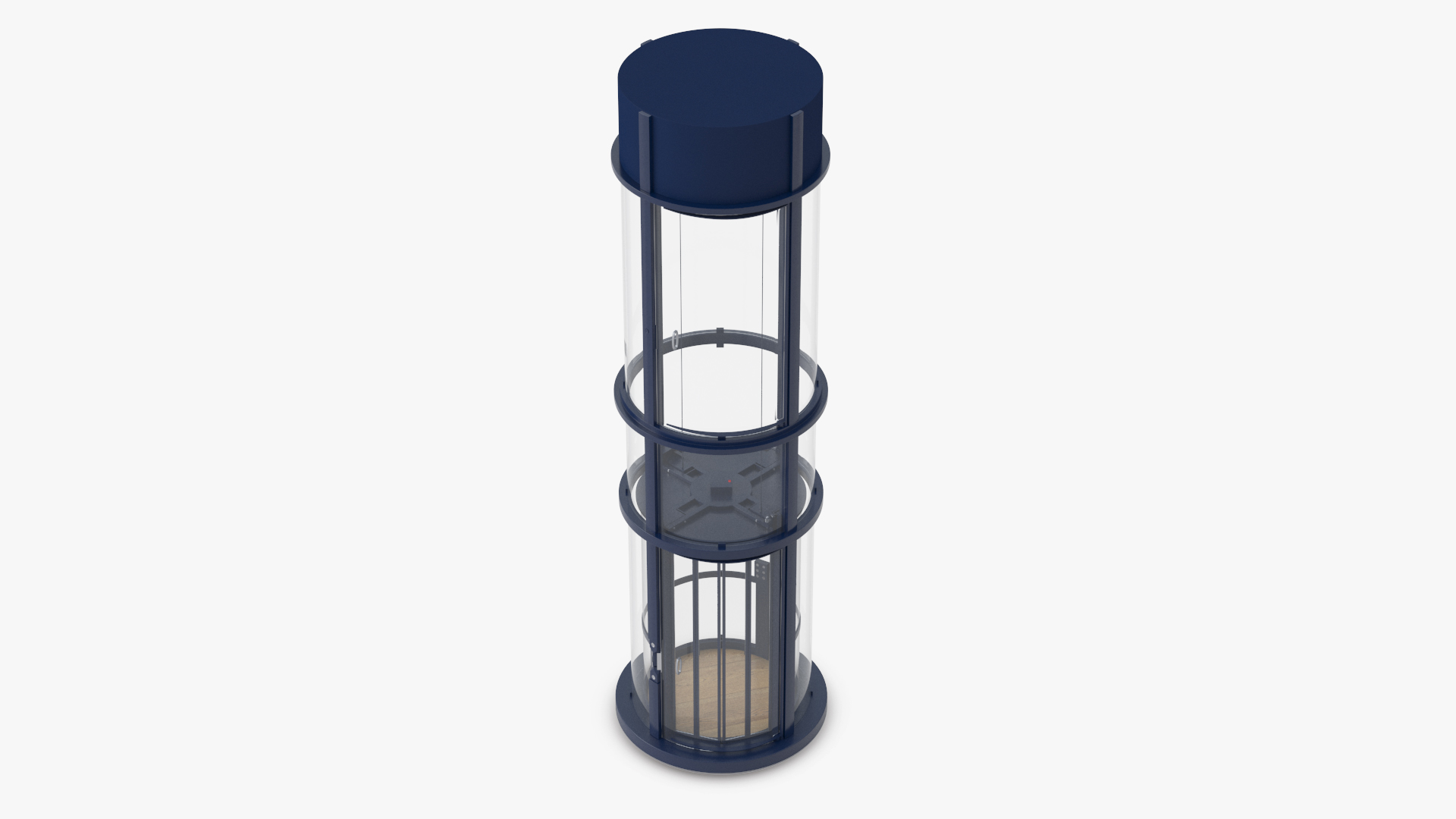 3D Vuelift 360 Glass Elevator Blue