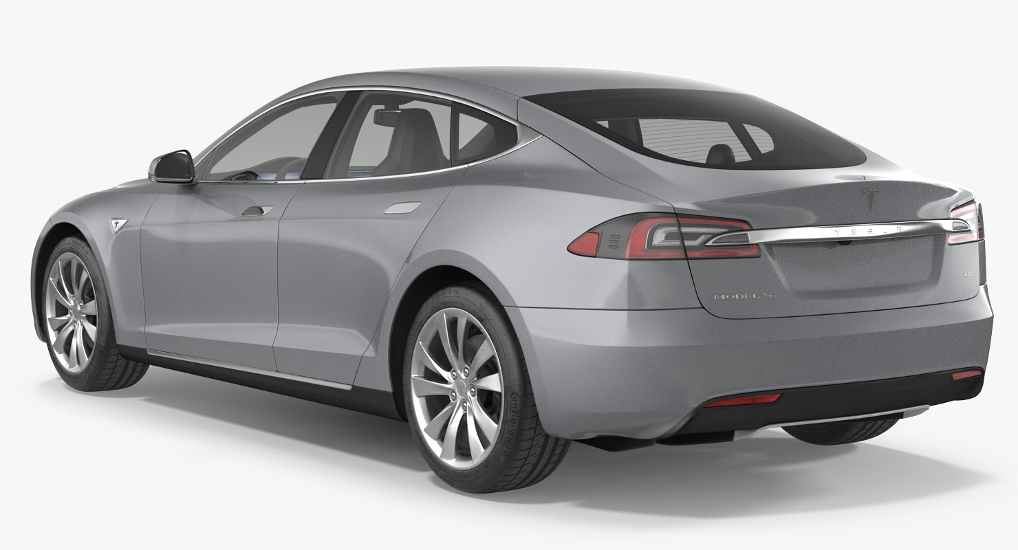 3D Tesla Model S 60 2017 Rigged model