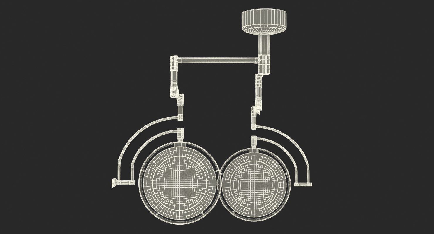 3D model Berchtold Chromophare Ceiling Mount Surgical Lighting System