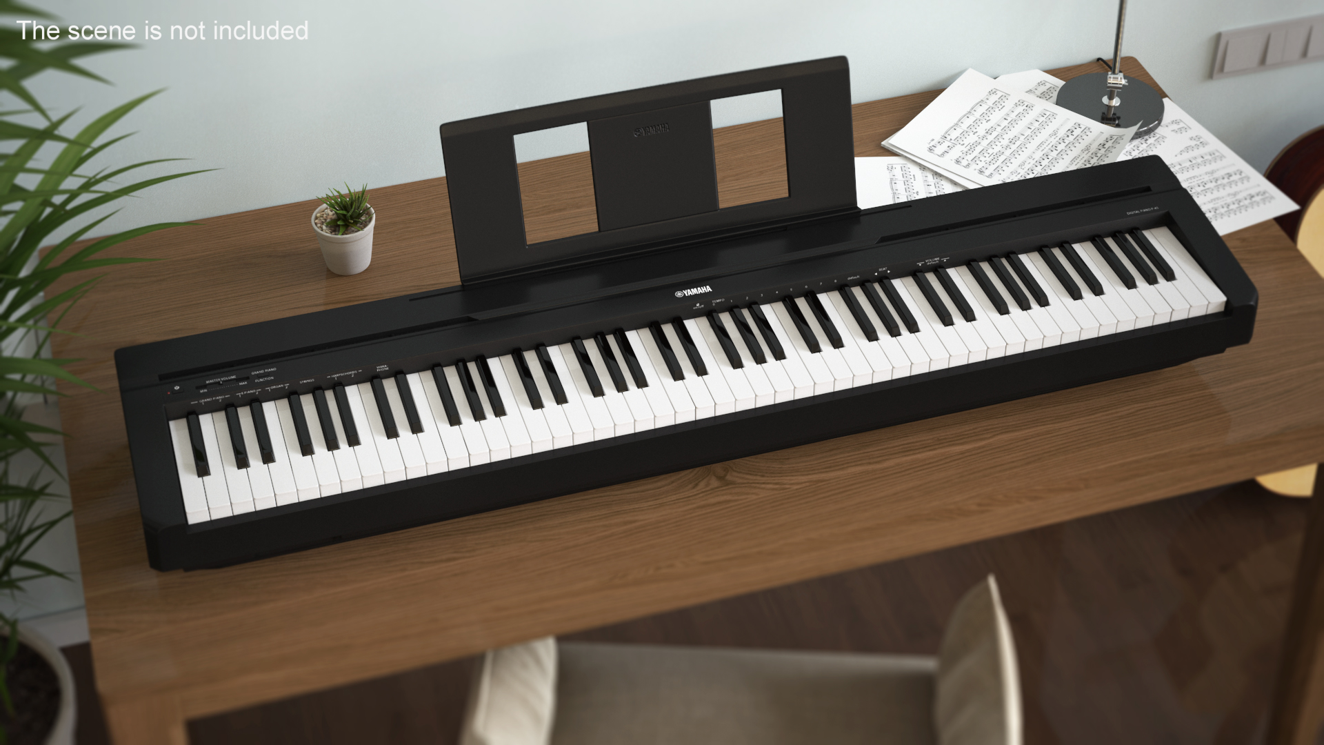 Digital Piano Yamaha P45 3D model