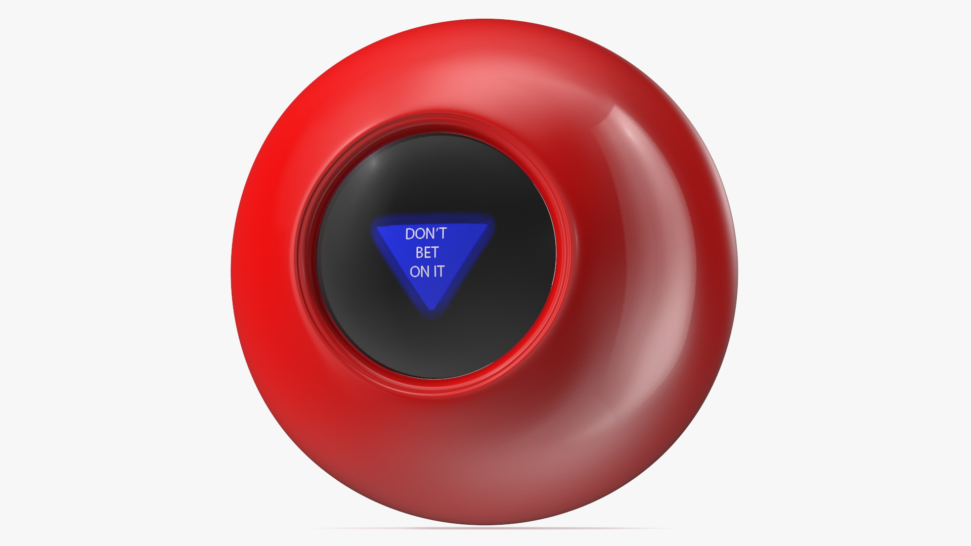 3D Red Magic 8 Ball