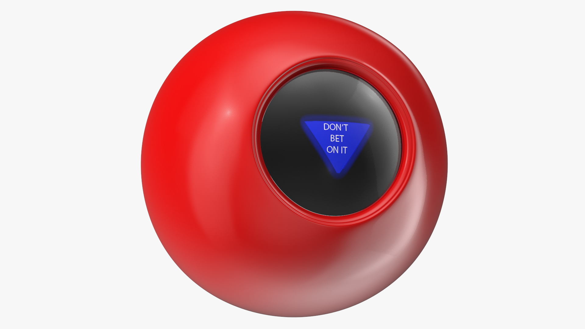 3D Red Magic 8 Ball