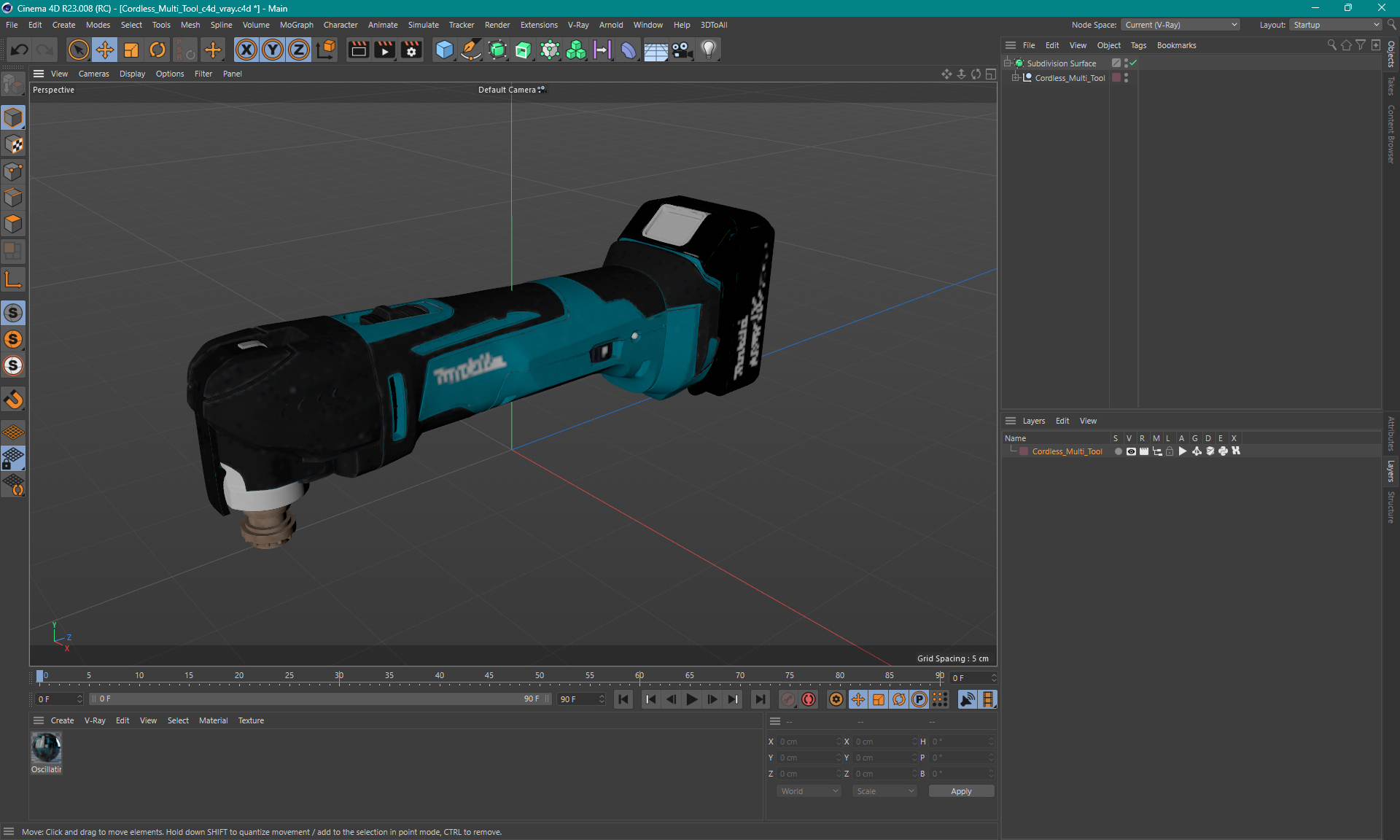 3D Makita Cordless Multi Tool