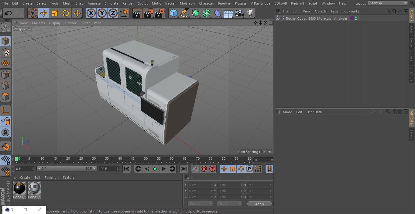 3D model Roche Cobas 6800 Molecular Analyzer