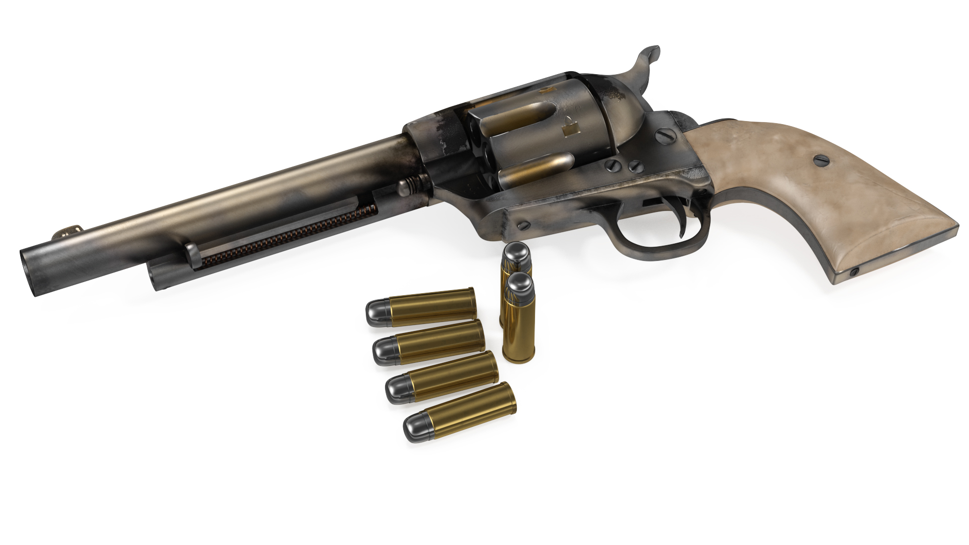 3D Western Revolver