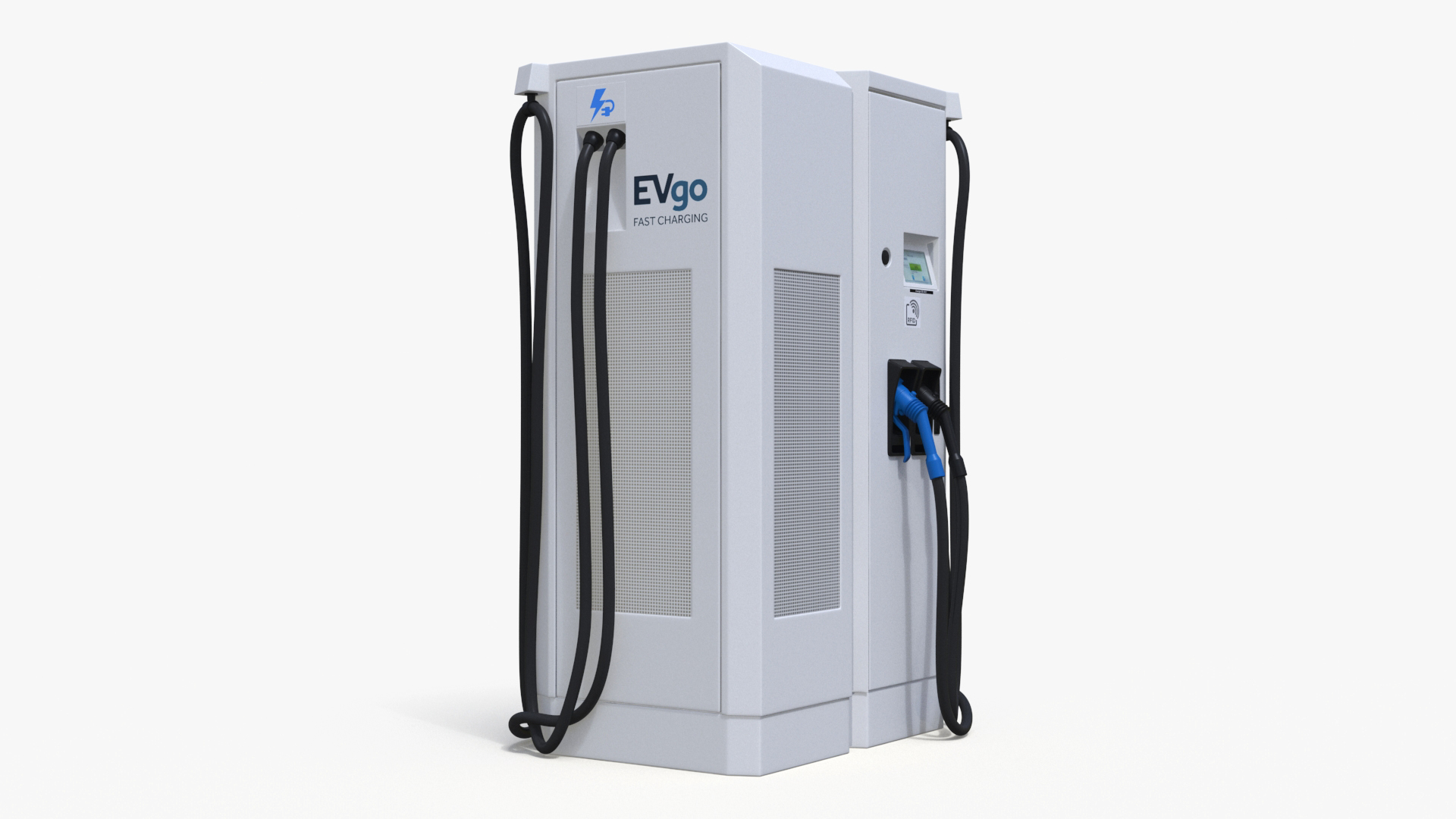 Lucid Electric Cars on EVgo Fast Charging Station 3D model