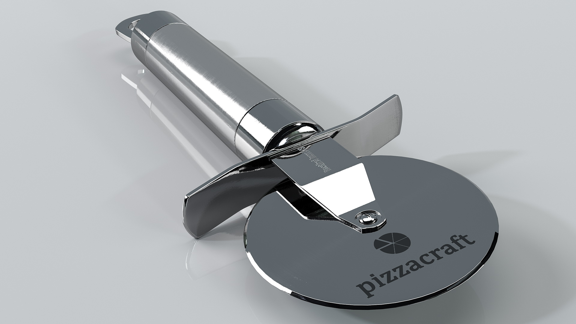 Rostfrei Rolling Pizza Cutter 3D model