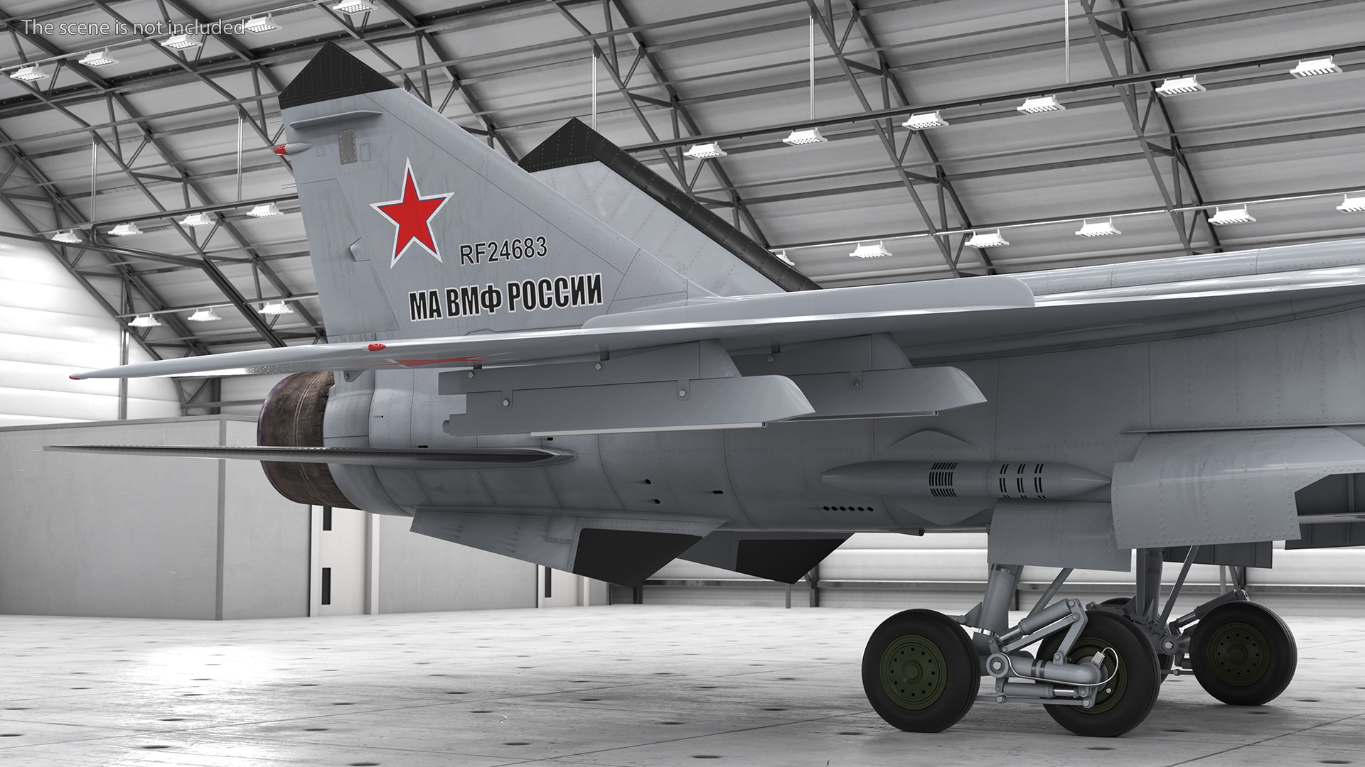 3D Mikoyan MiG-31 Supersonic Interceptor Aircraft