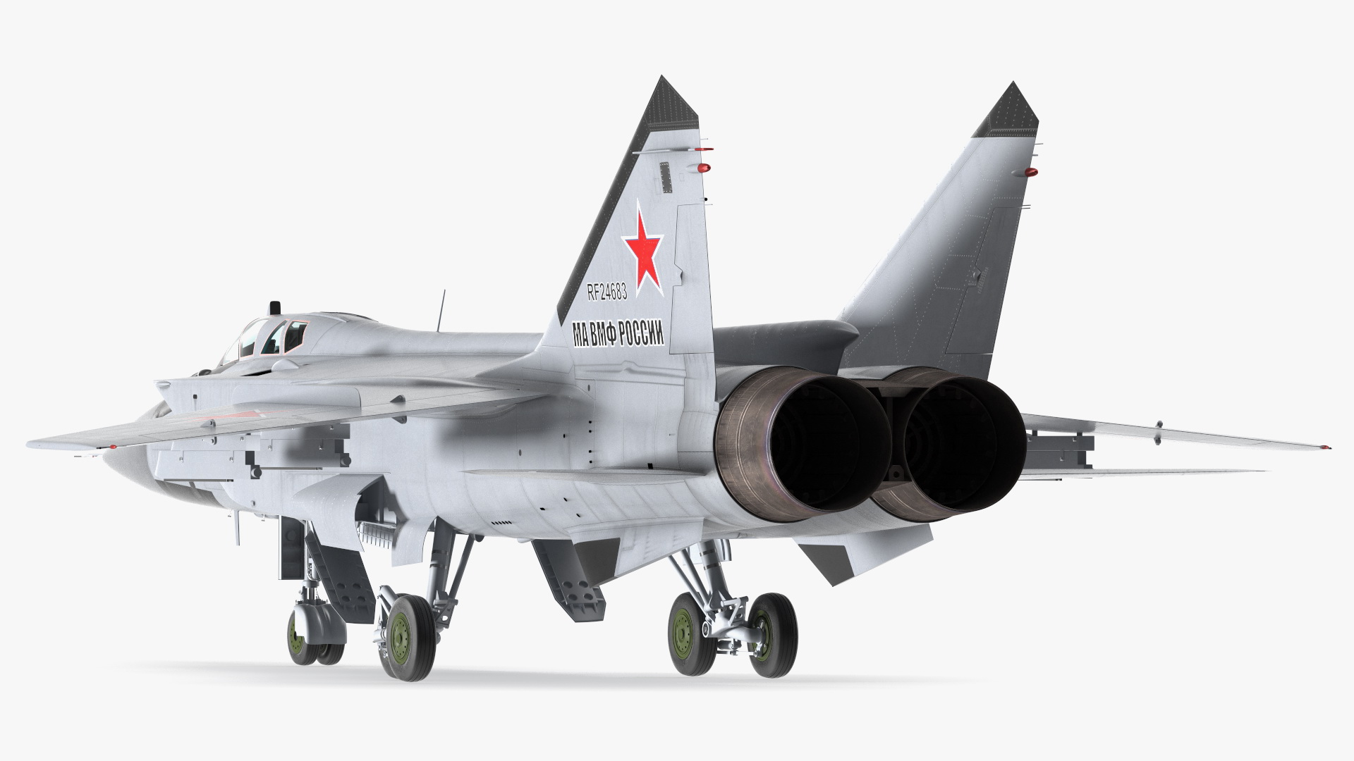 3D Mikoyan MiG-31 Supersonic Interceptor Aircraft