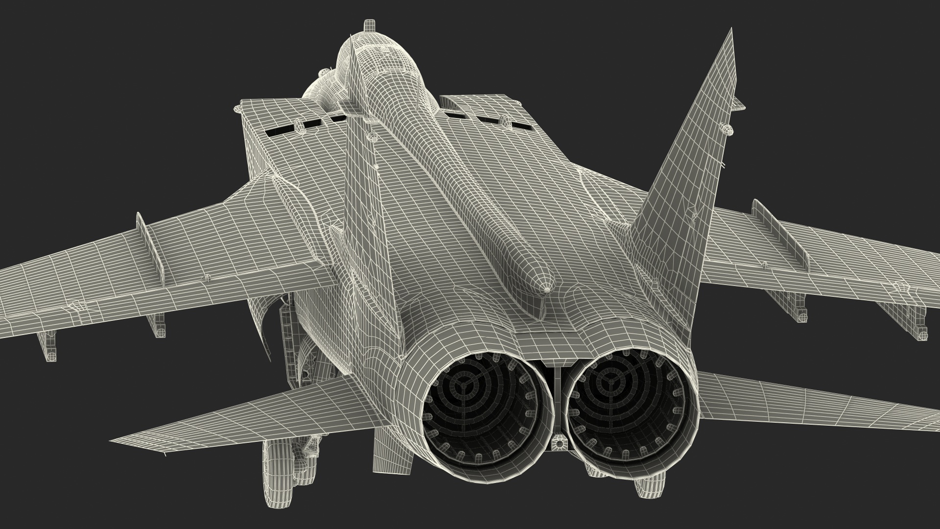 3D Mikoyan MiG-31 Supersonic Interceptor Aircraft