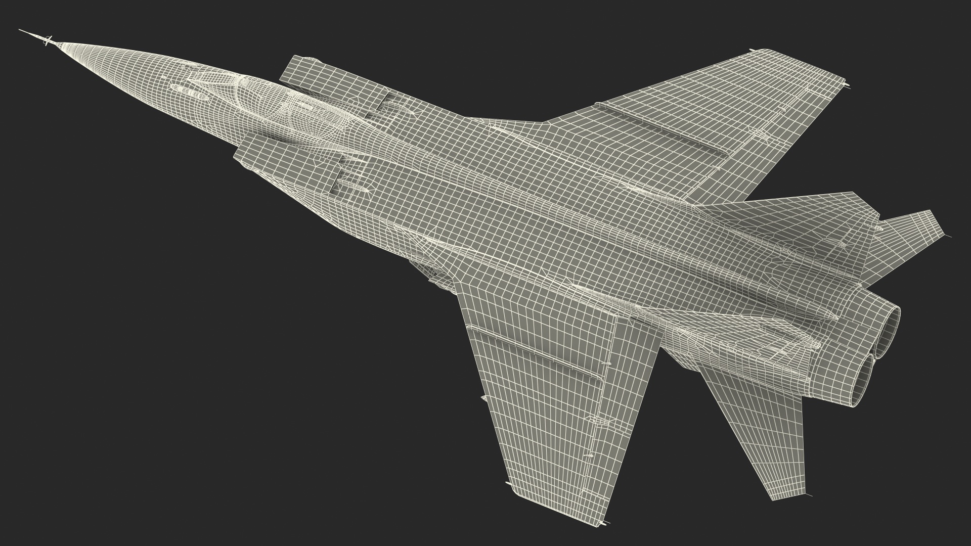 3D Mikoyan MiG-31 Supersonic Interceptor Aircraft