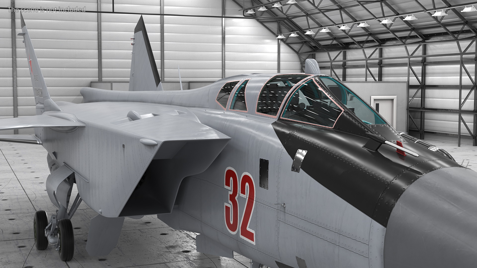 3D Mikoyan MiG-31 Supersonic Interceptor Aircraft