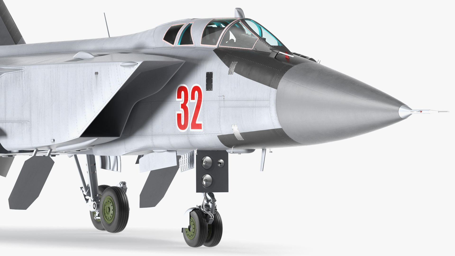 3D Mikoyan MiG-31 Supersonic Interceptor Aircraft