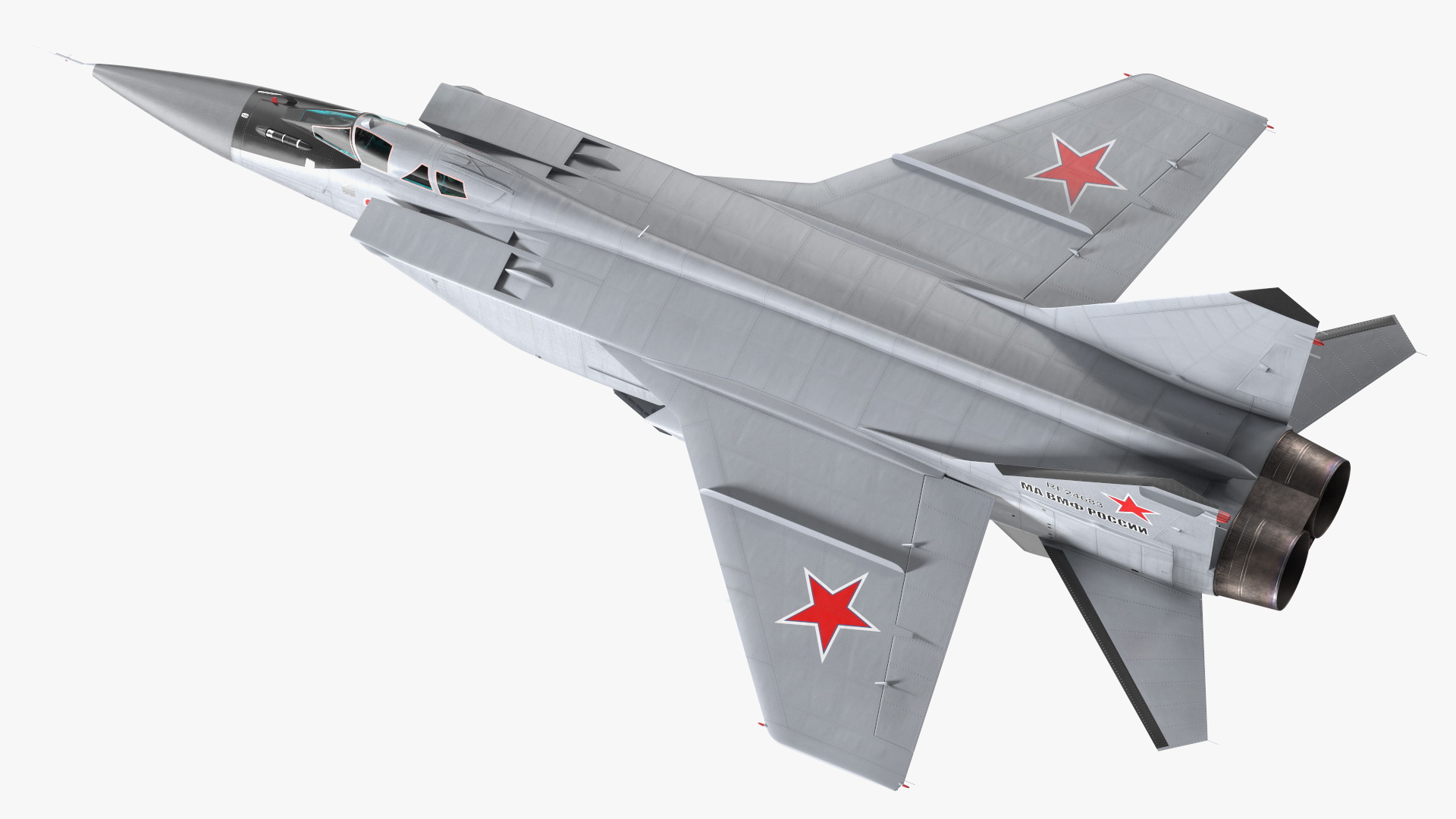 3D Mikoyan MiG-31 Supersonic Interceptor Aircraft