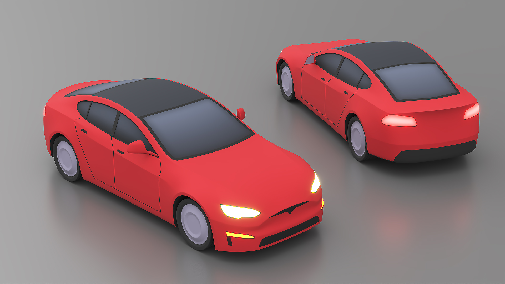 Stylized Tesla Model Y 3D