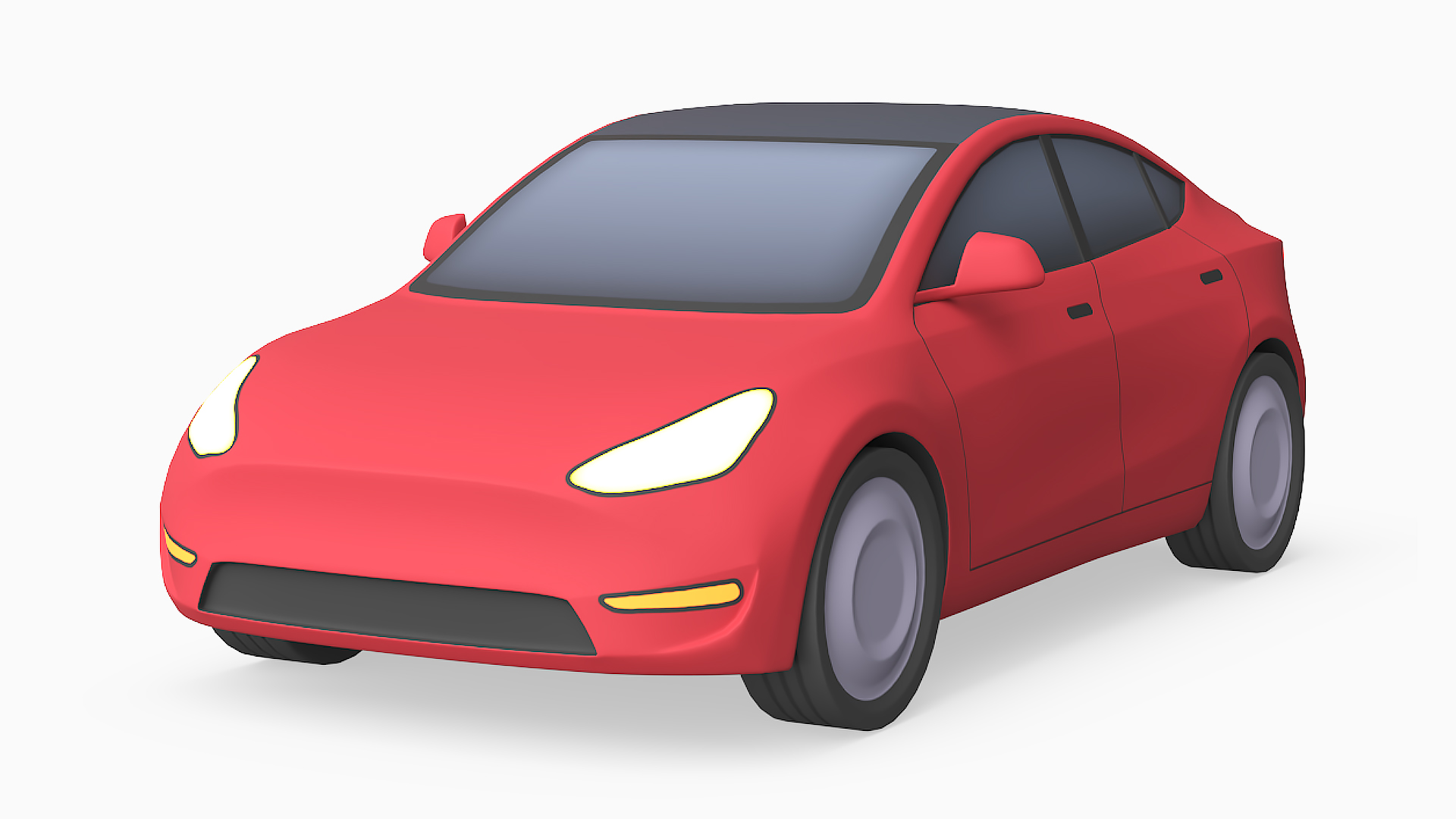 Stylized Tesla Model Y 3D