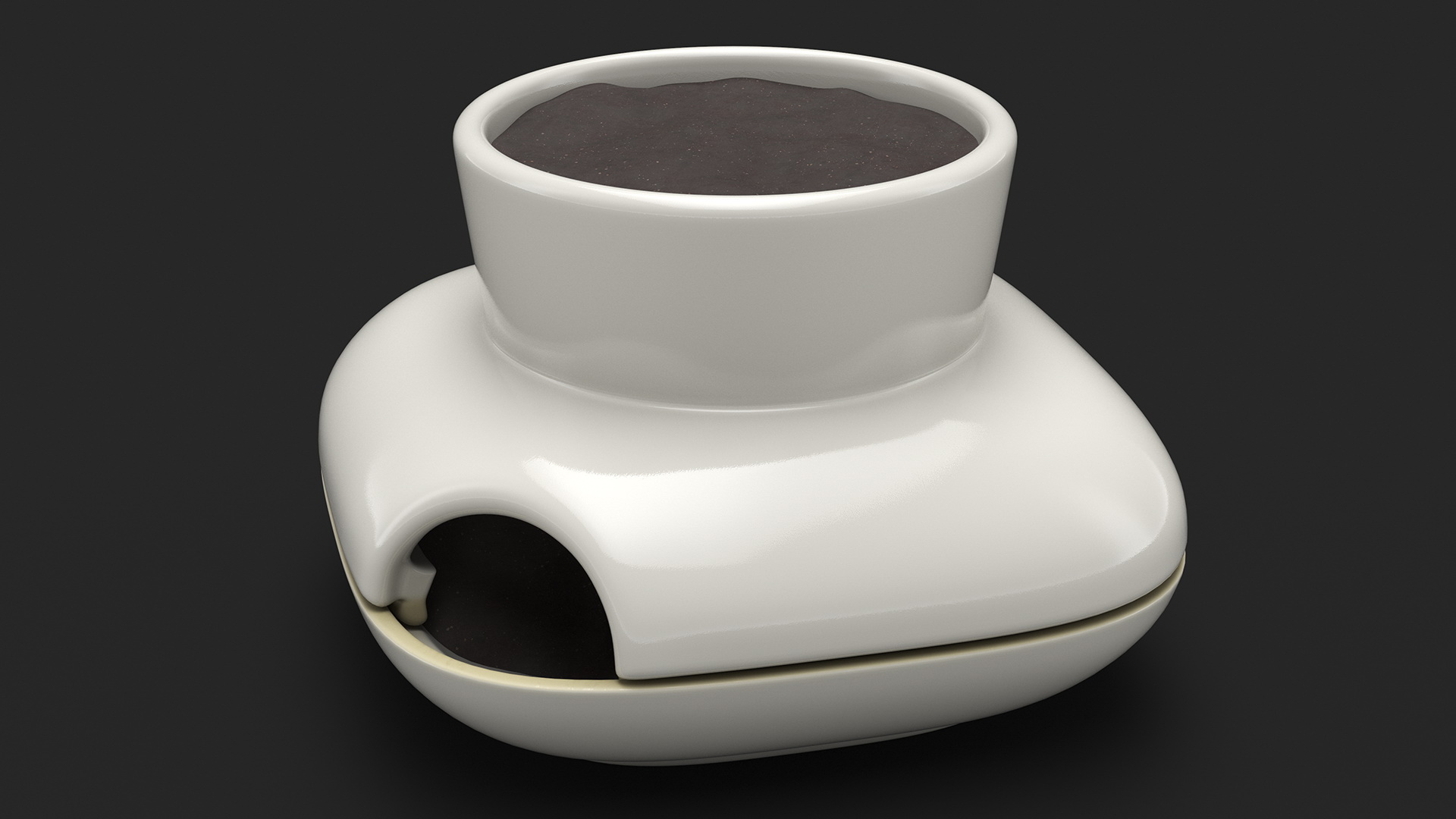 3D model Sagaform Single Herb Pot White