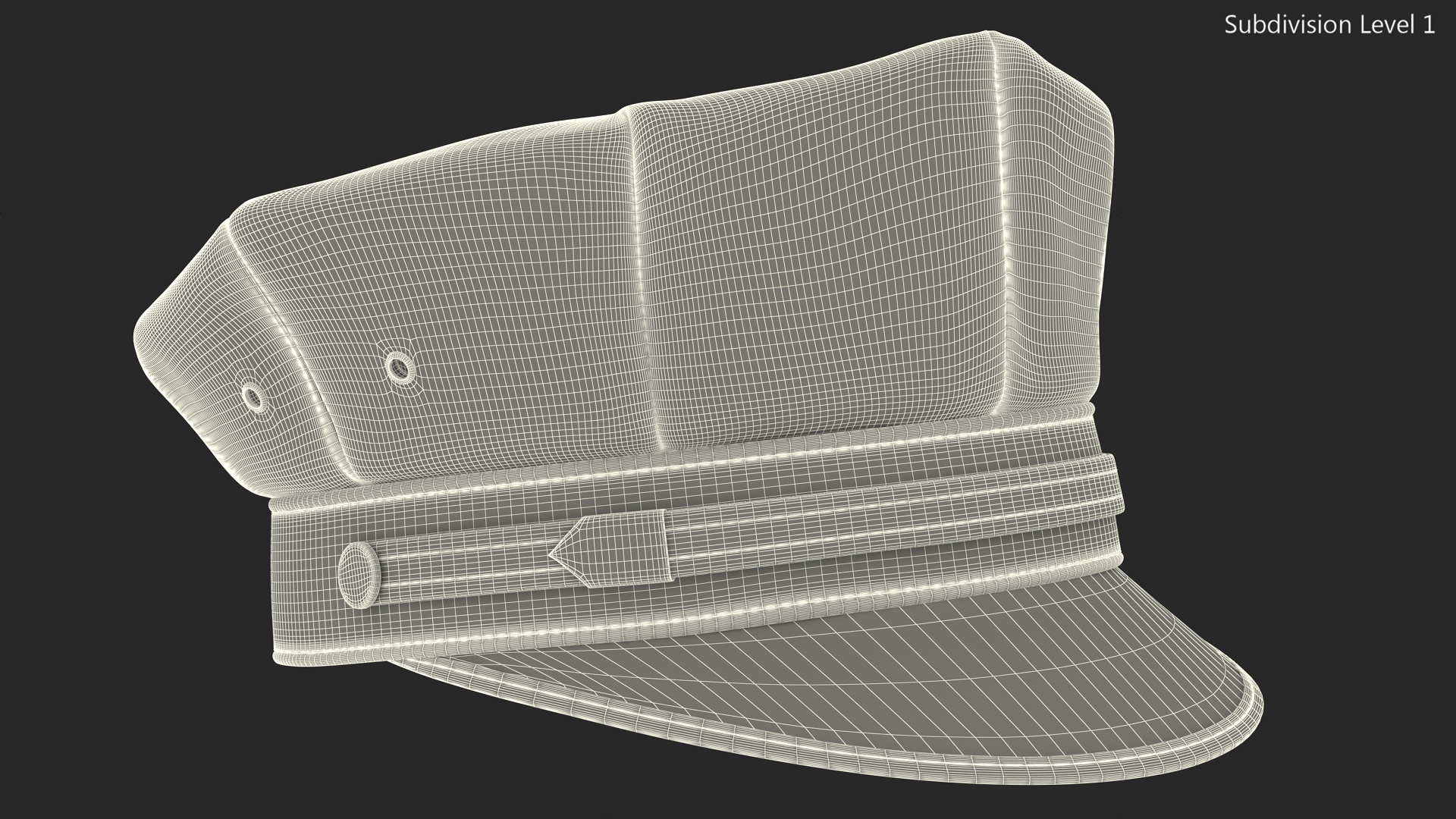 3D Police Officer Cap model