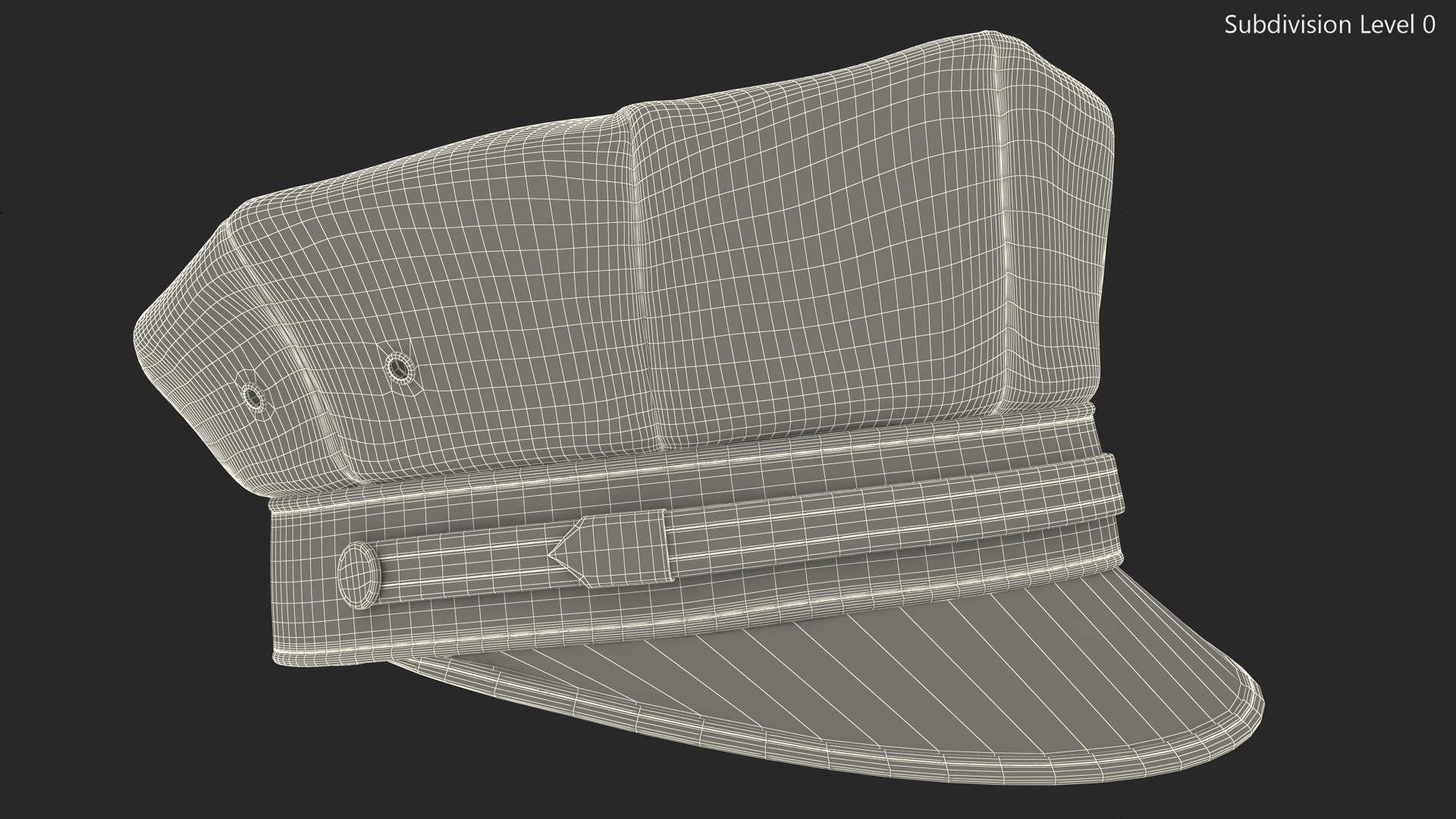 3D Police Officer Cap model