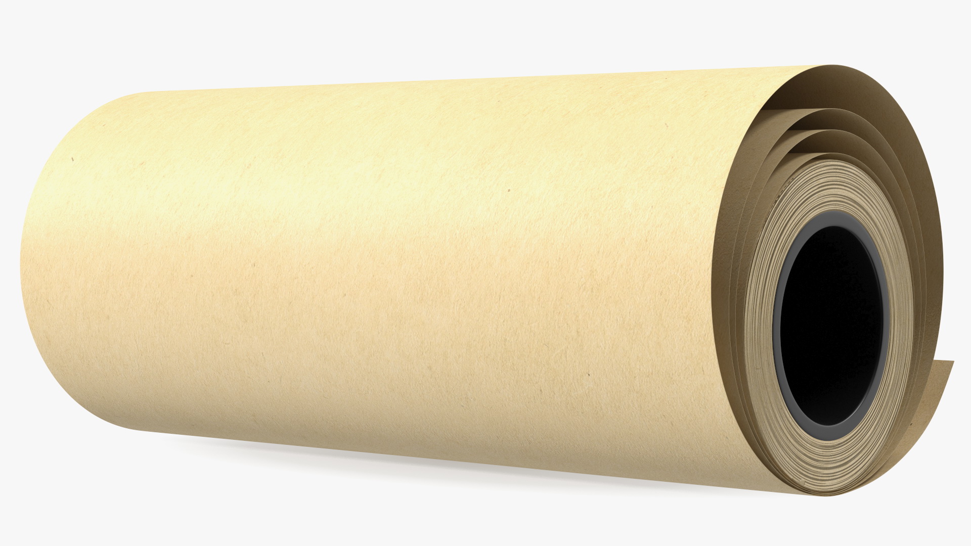 3D Kraft Brown Paper Roll Recycled