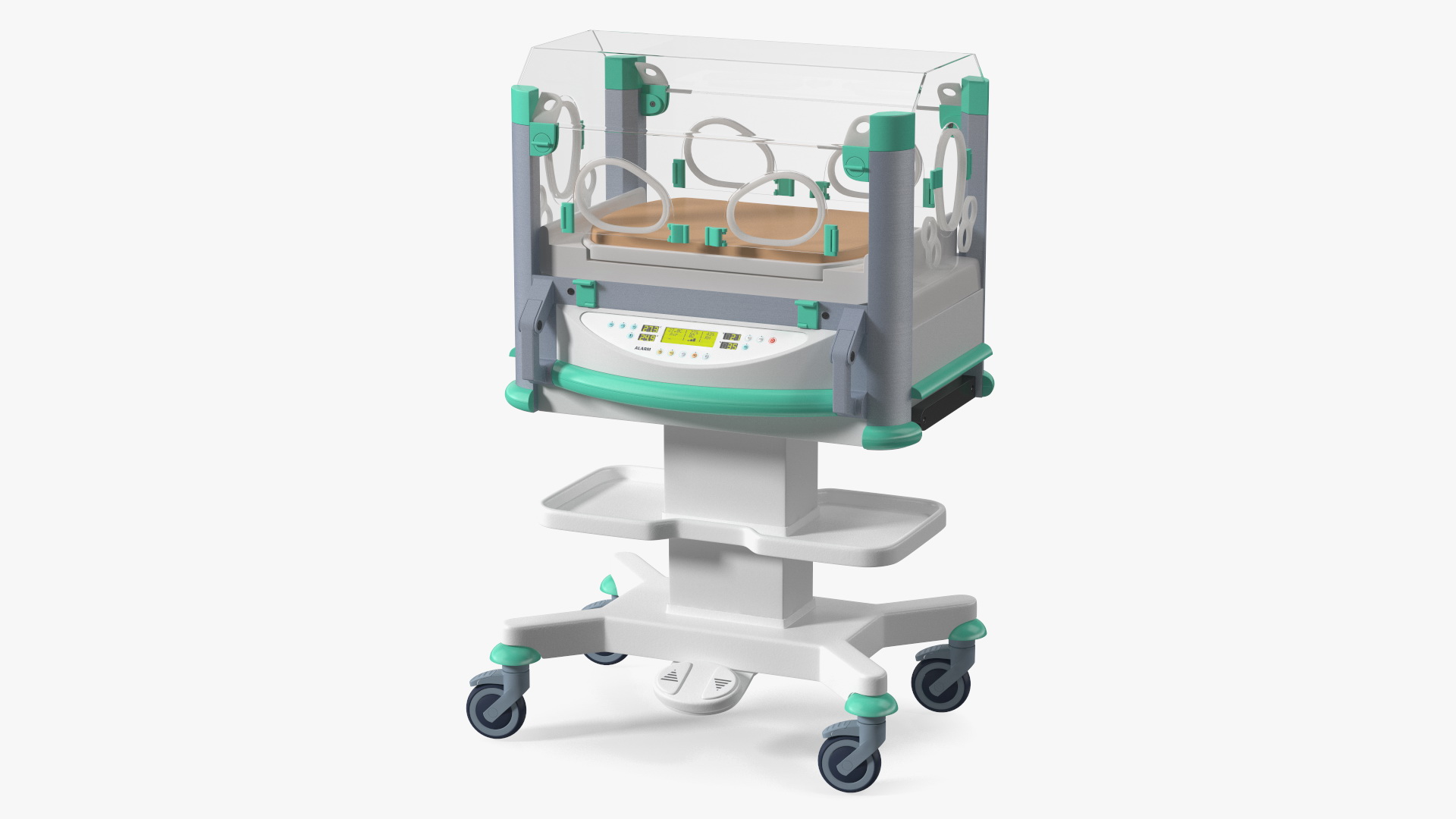 3D model Hospital Infant Incubator Cart