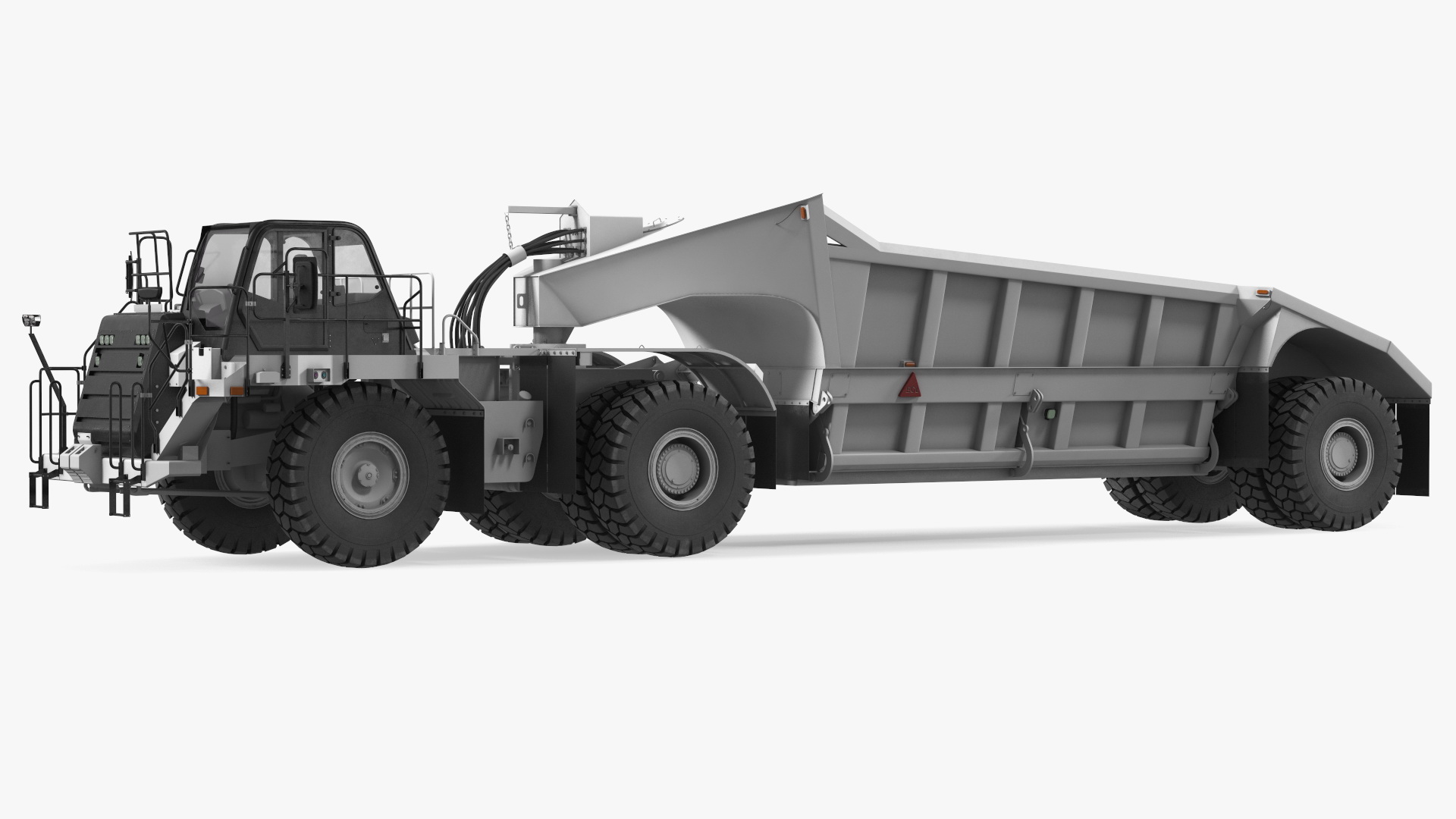 Heavy Duty Dump Trailer Clean 3D model