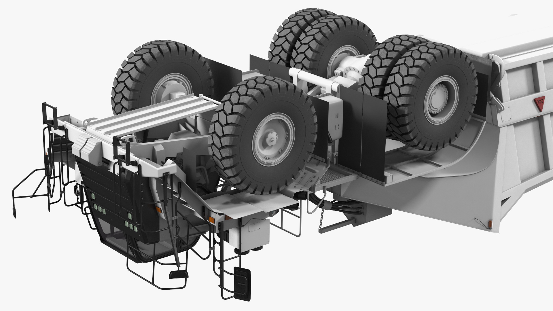 Heavy Duty Dump Trailer Clean 3D model