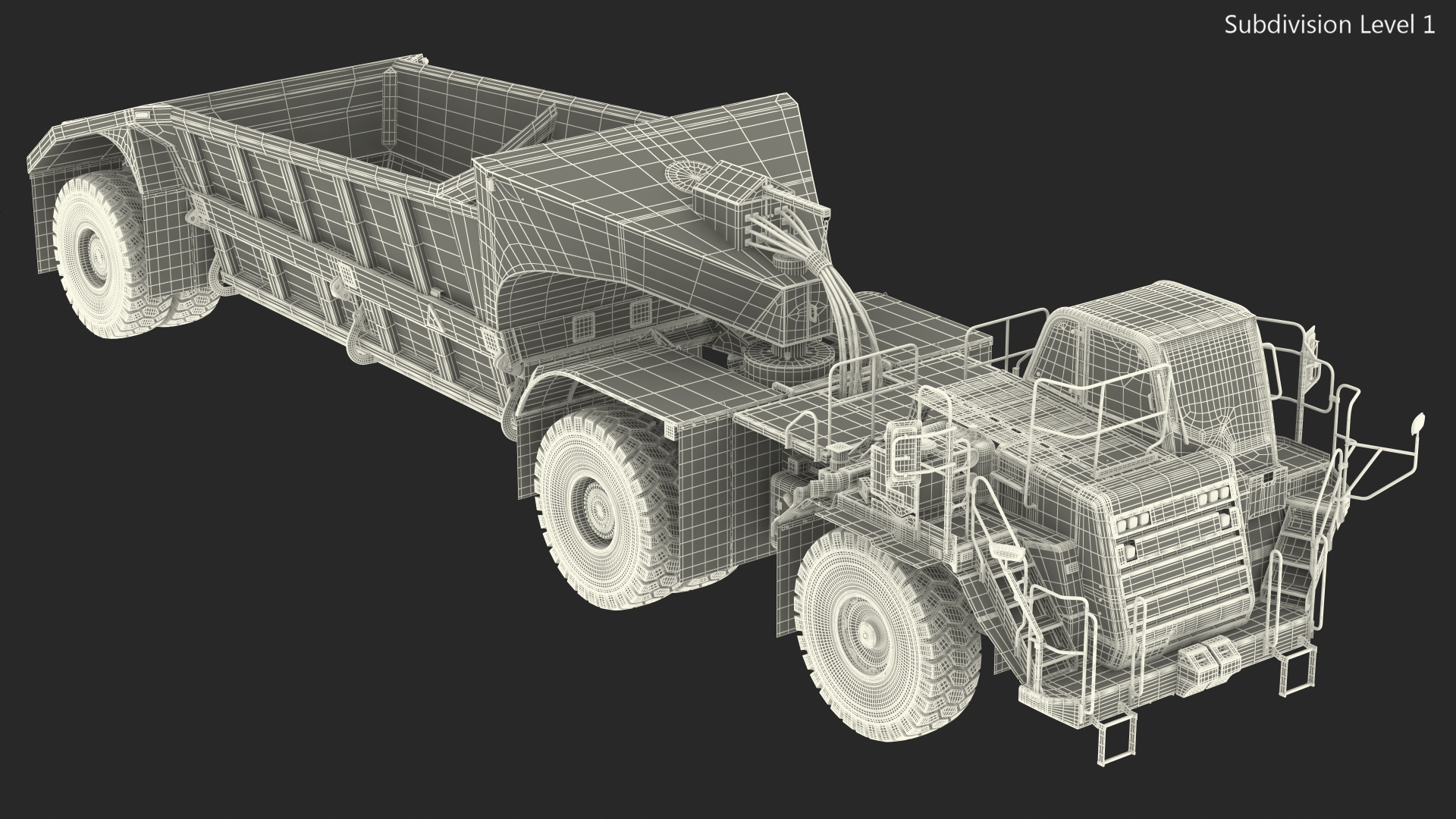 Heavy Duty Dump Trailer Clean 3D model