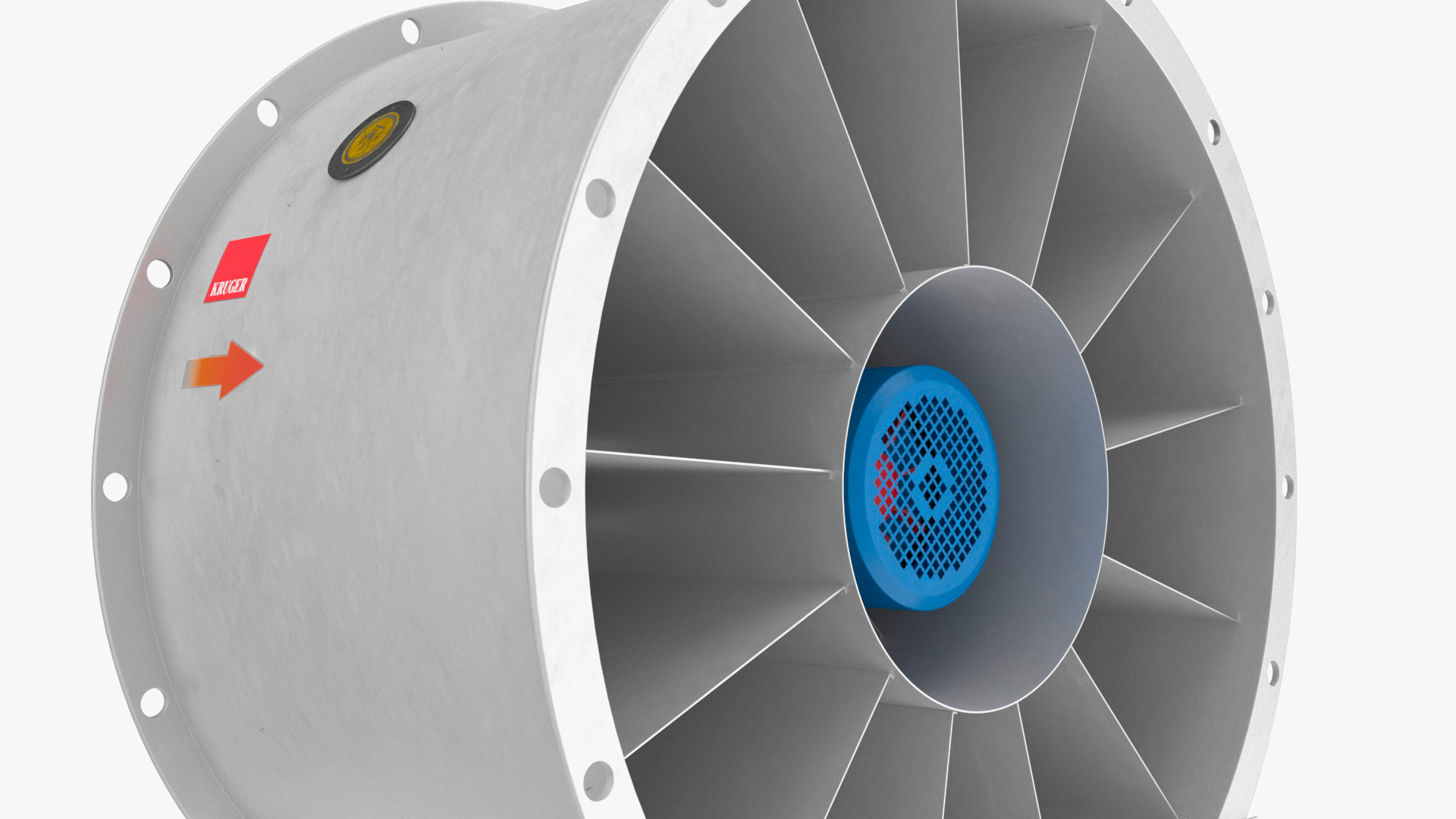 3D model Industrial Axial Fan