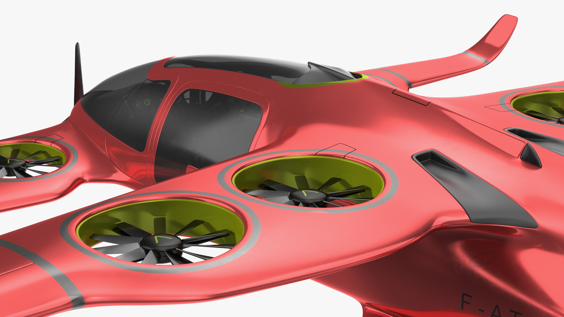 Atea eVTOL Red 3D model