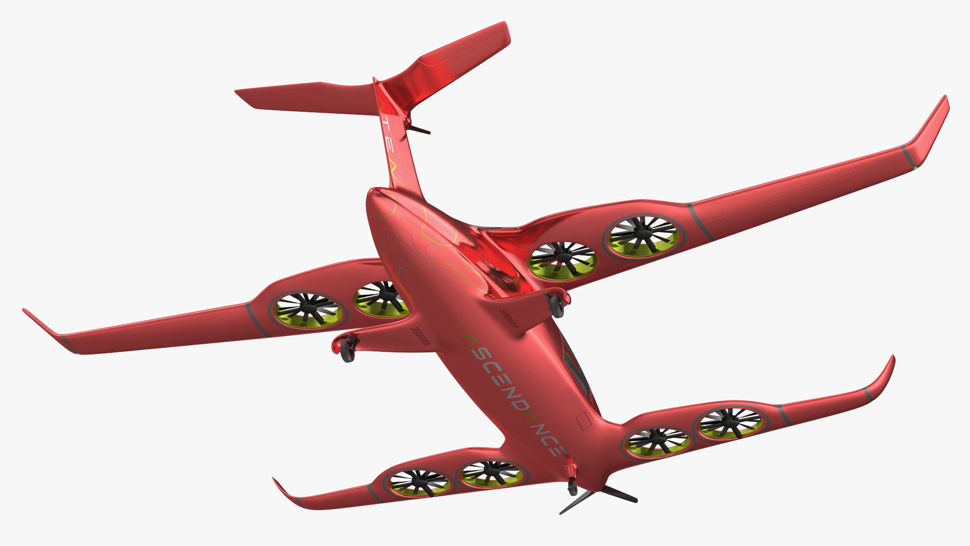 Atea eVTOL Red 3D model