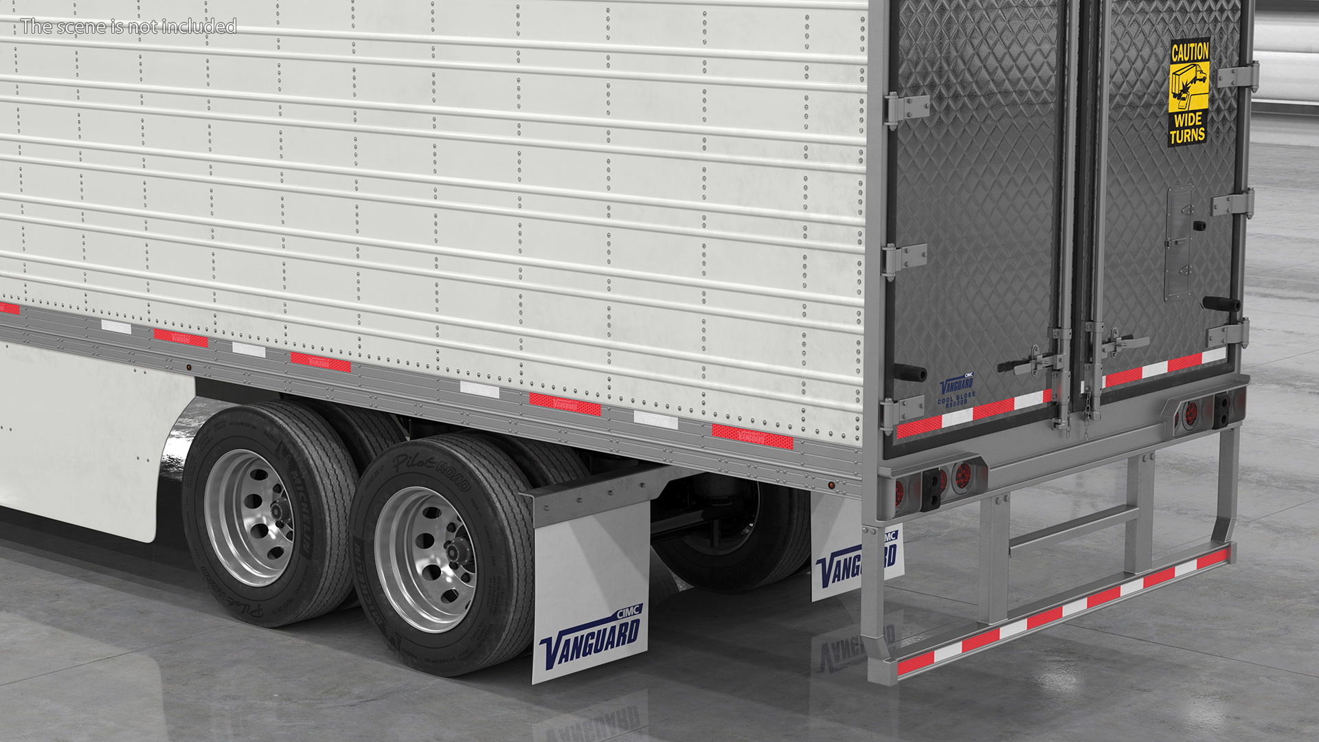 3D Marmon Truck with Vanguard Reefer Trailer