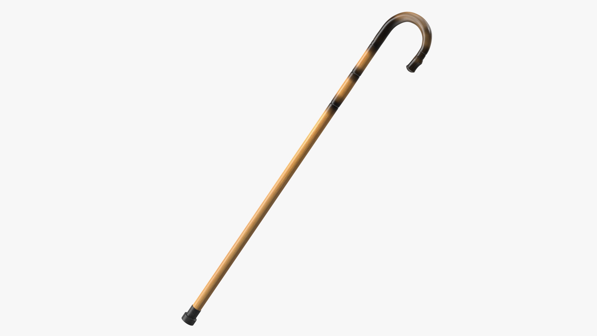 Bamboo Walking Cane 3D model