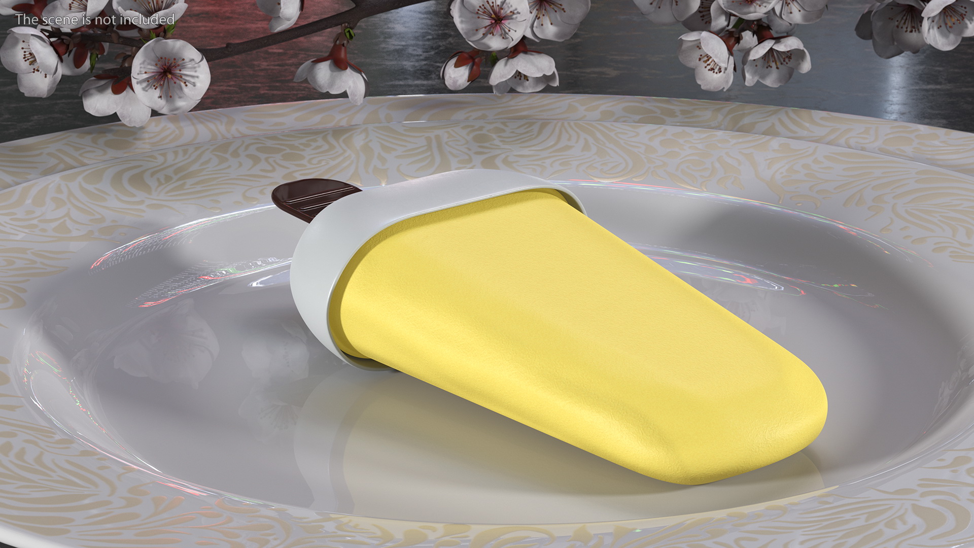 Homemade Popsicle Banana 3D model