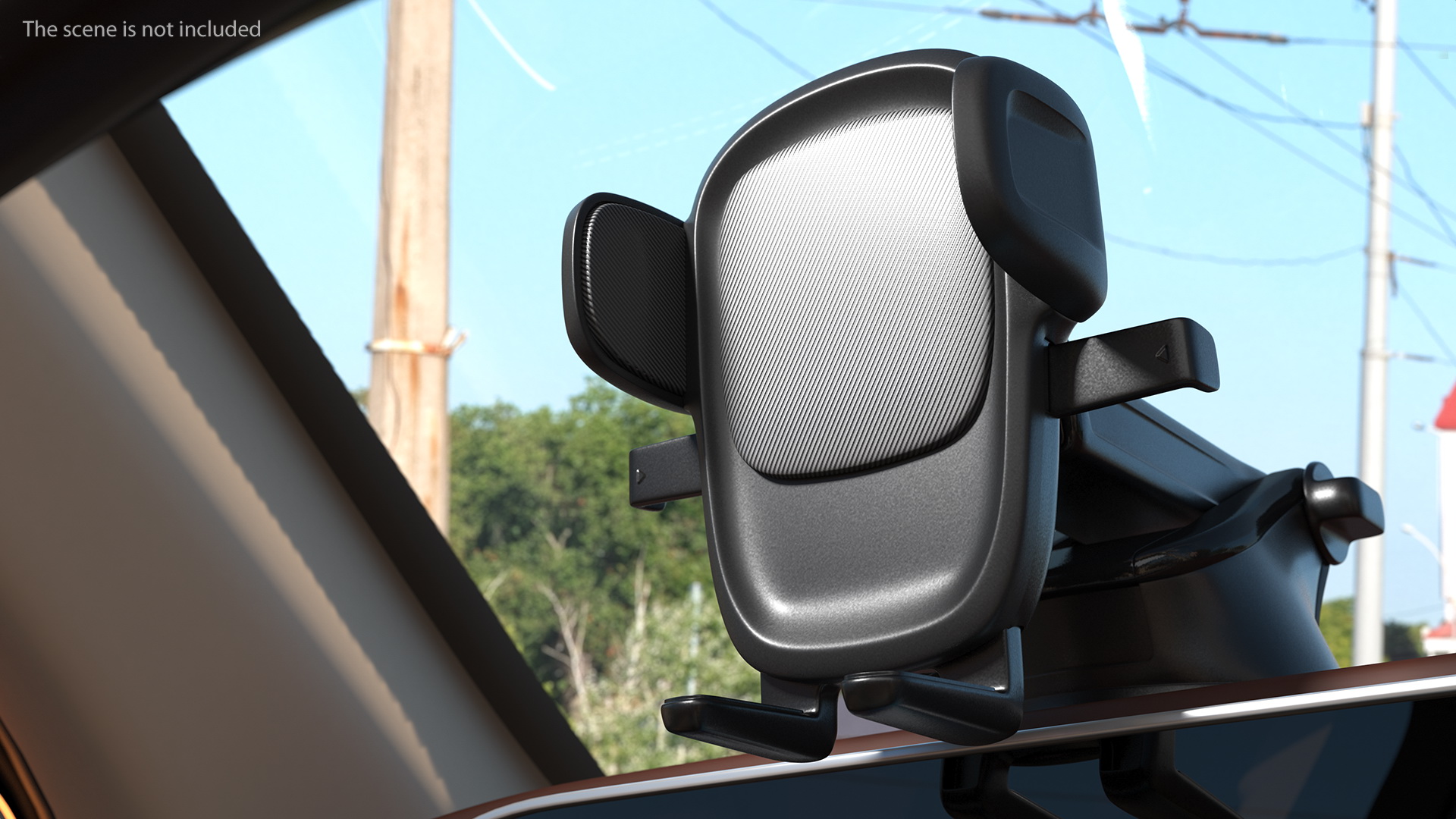 3D model Dashboard and Windshield Phone Car Mount