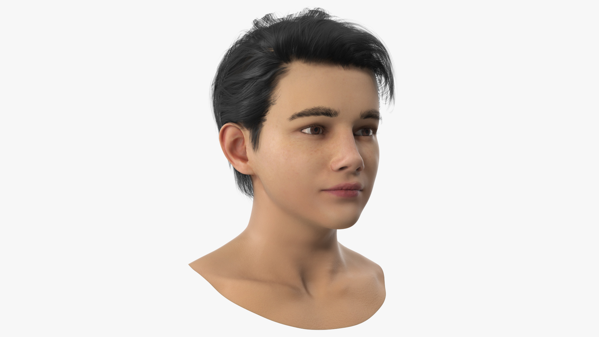 Young Boy Head 3D model